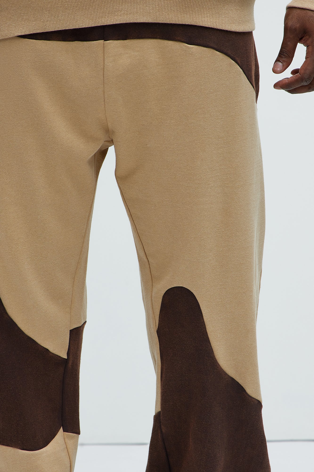 Washed Abstract Jogger - Brown - Image 8