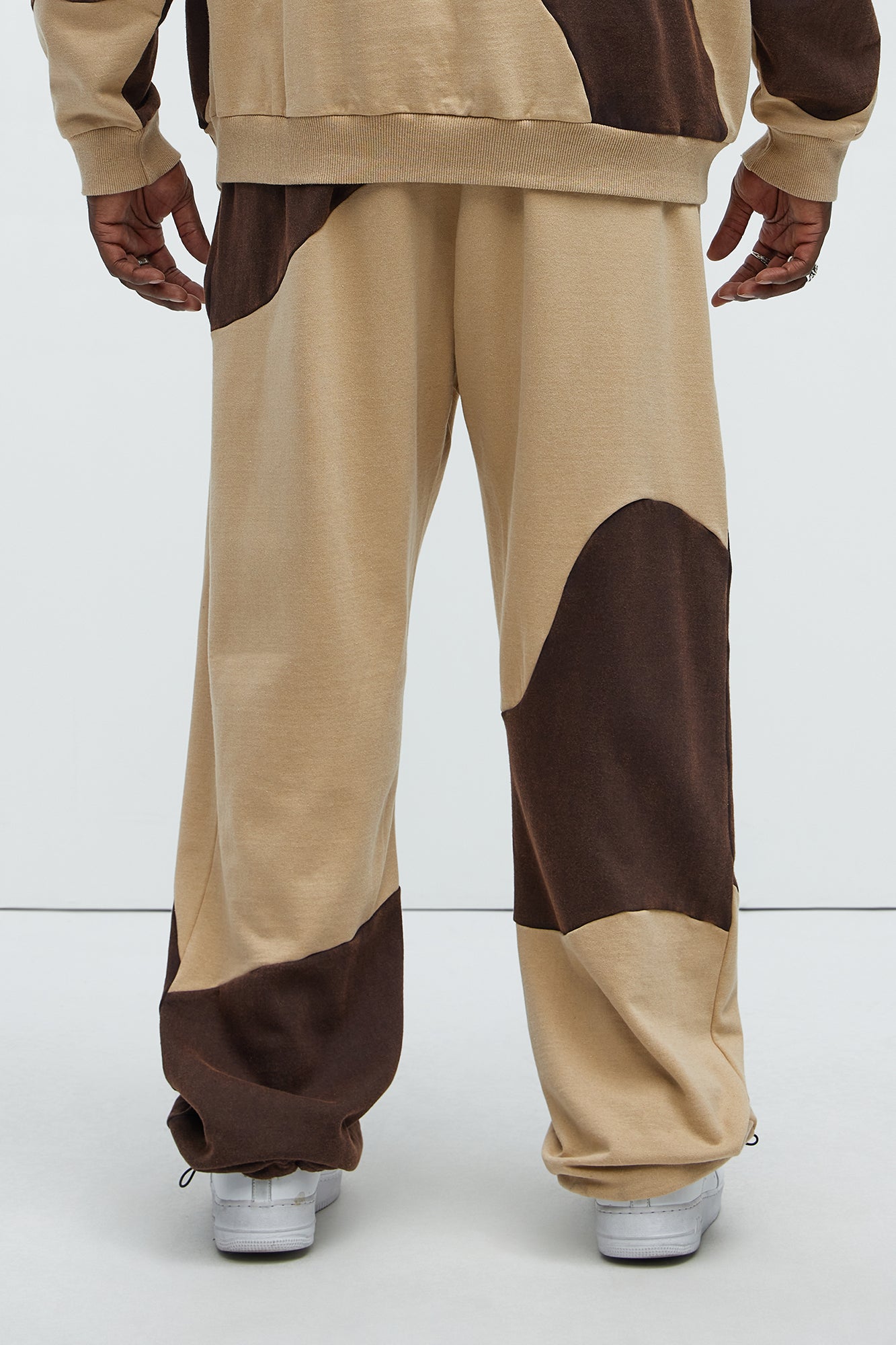 Washed Abstract Jogger - Brown - Image 9