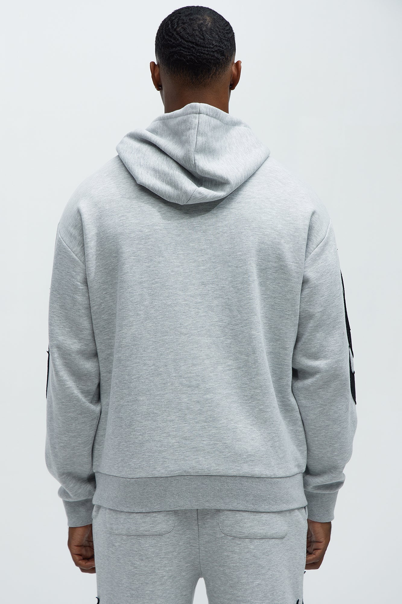 Flame Time Tyson Hoodie - Heather Grey - Image 4
