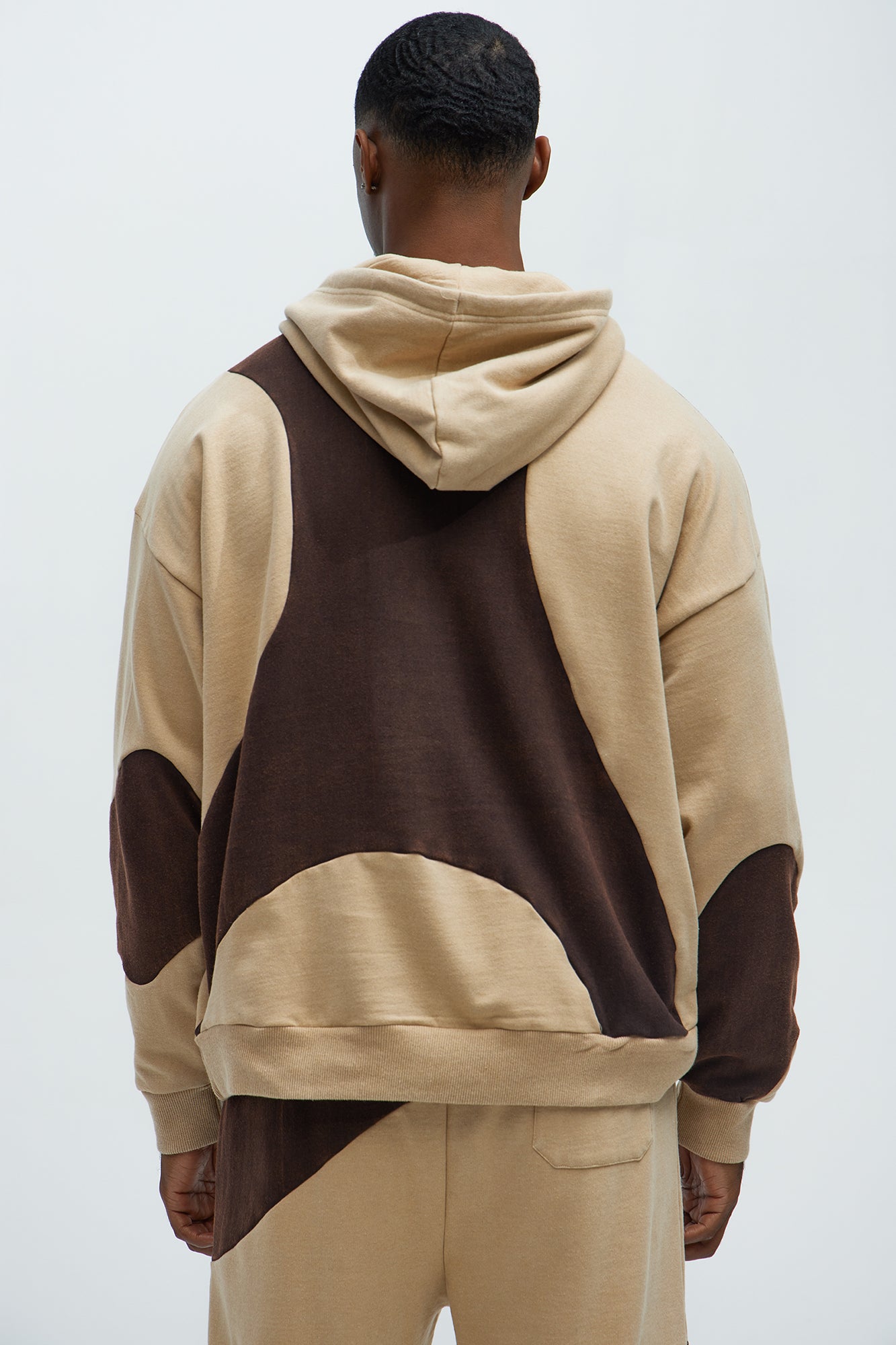 Washed Abstract Hoodie - Brown - Image 4