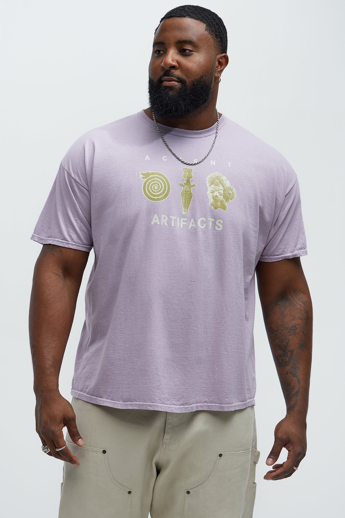 Ancient Artifacts Short Sleeve Tee - Purple - Image 5