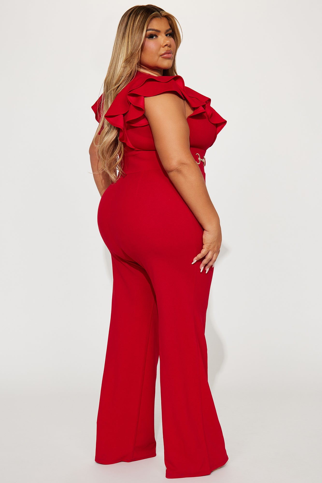 Class And Sass Jumpsuit - Red - Image 6