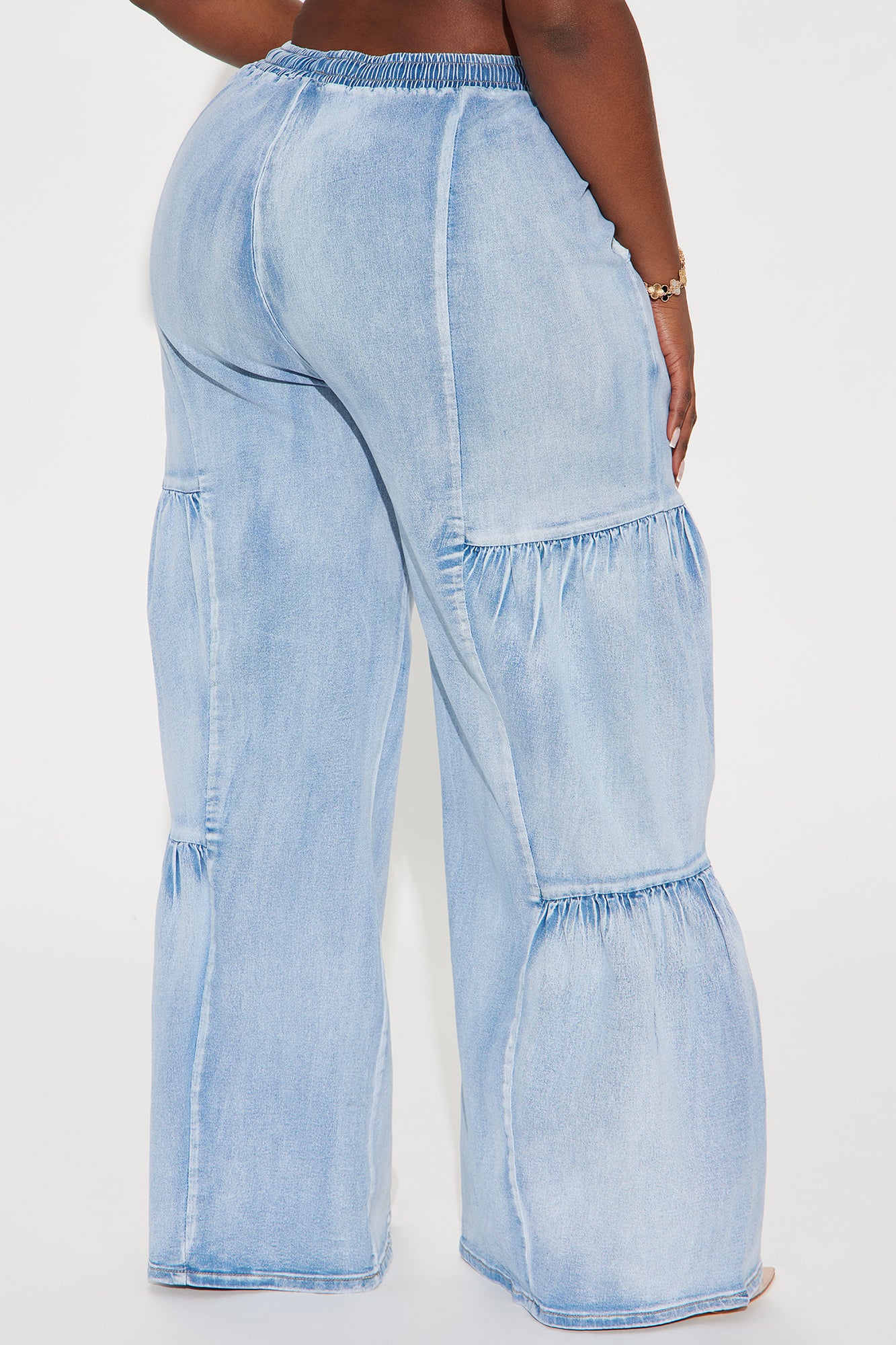 Goin With The Flow Easy Fit Jeans - Light Wash - Image 6