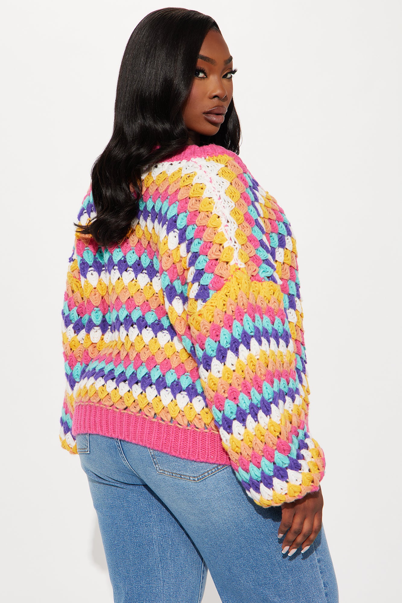 My Best Friends Striped Sweater - Multi Color - Image 6