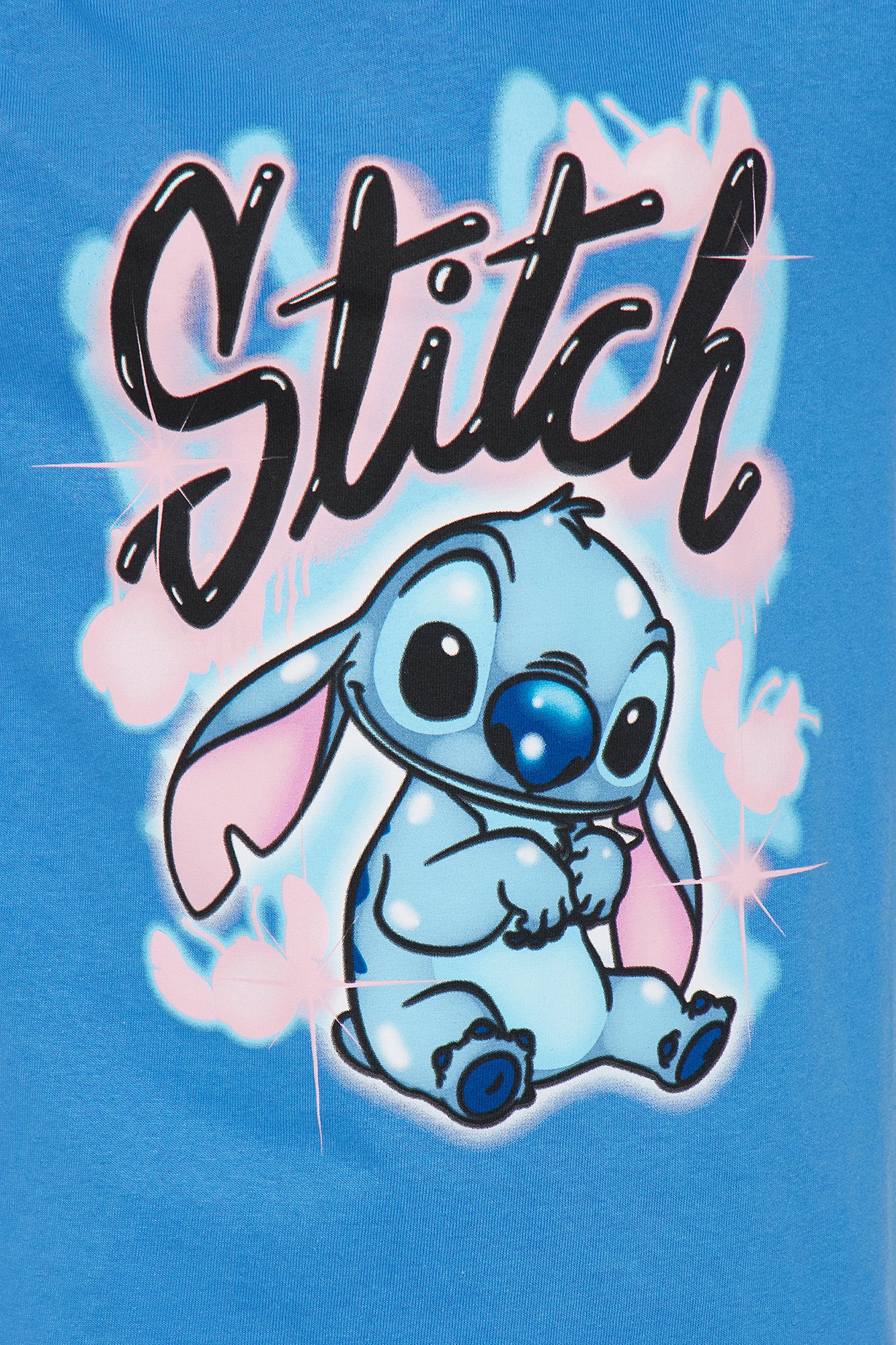 Mini Stitch Airbrush T-Shirt - Light Blue - Image 3