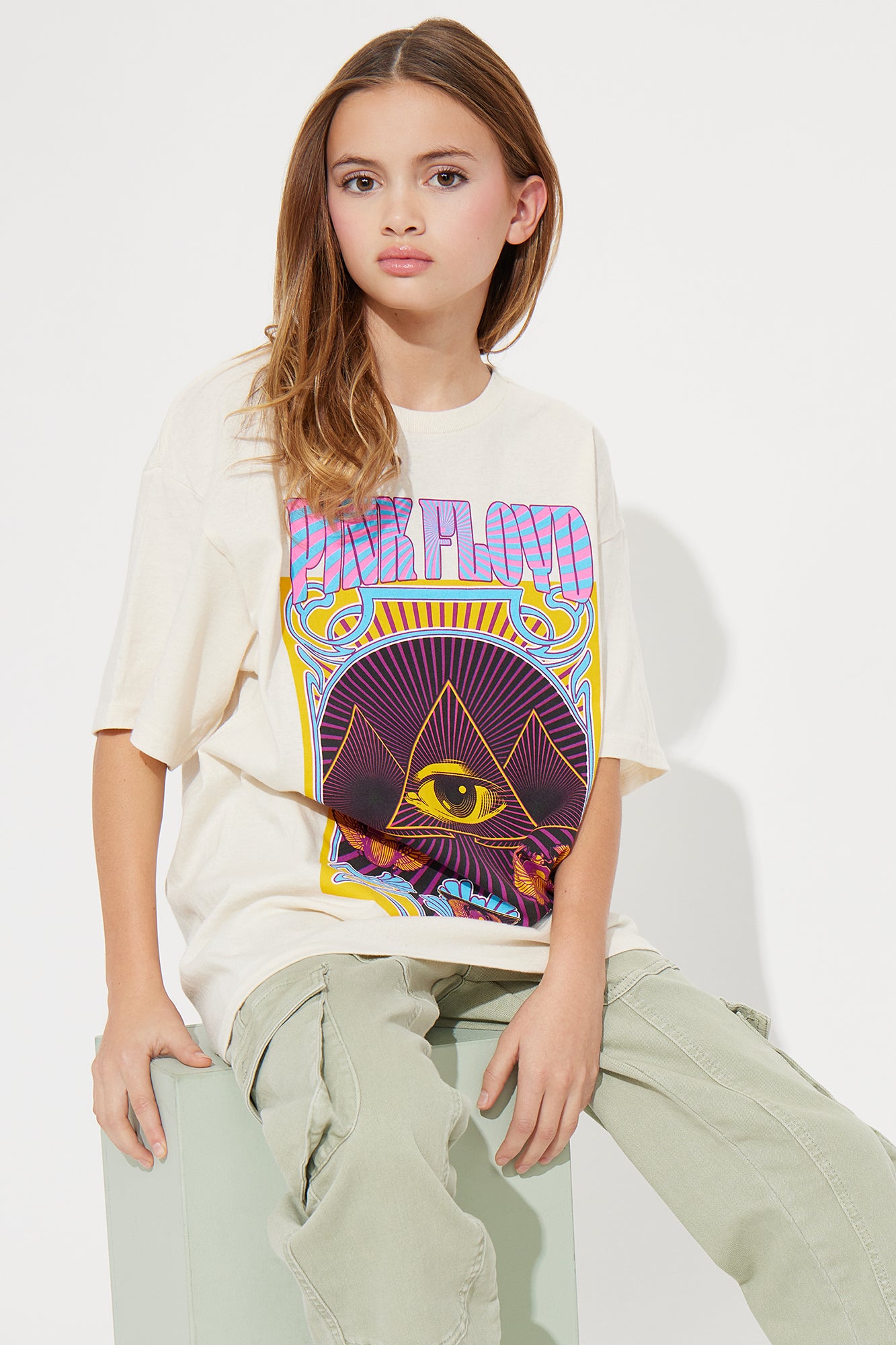 Mini Pink Floyd Graphic T-Shirt - Sand - Image 3