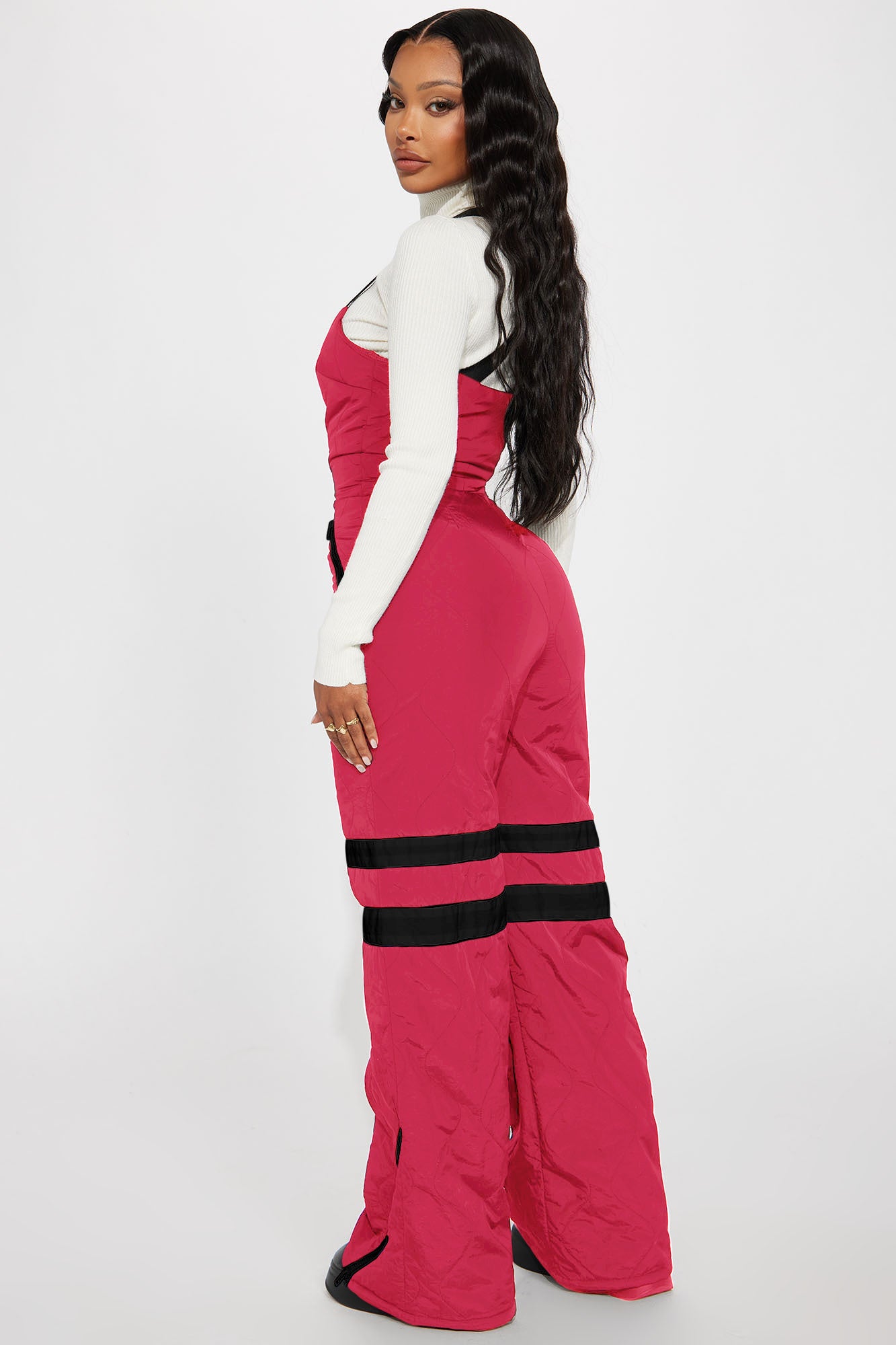 Hit The Slopes Jumpsuit - Fuchsia - Image 3