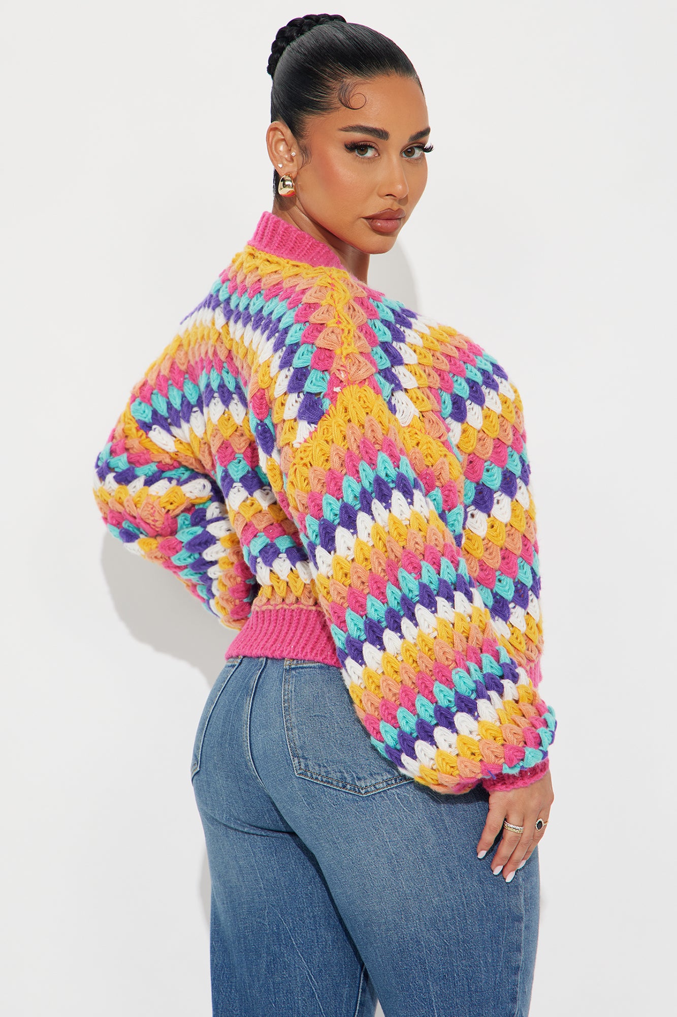 My Best Friends Striped Sweater - Multi Color - Image 3