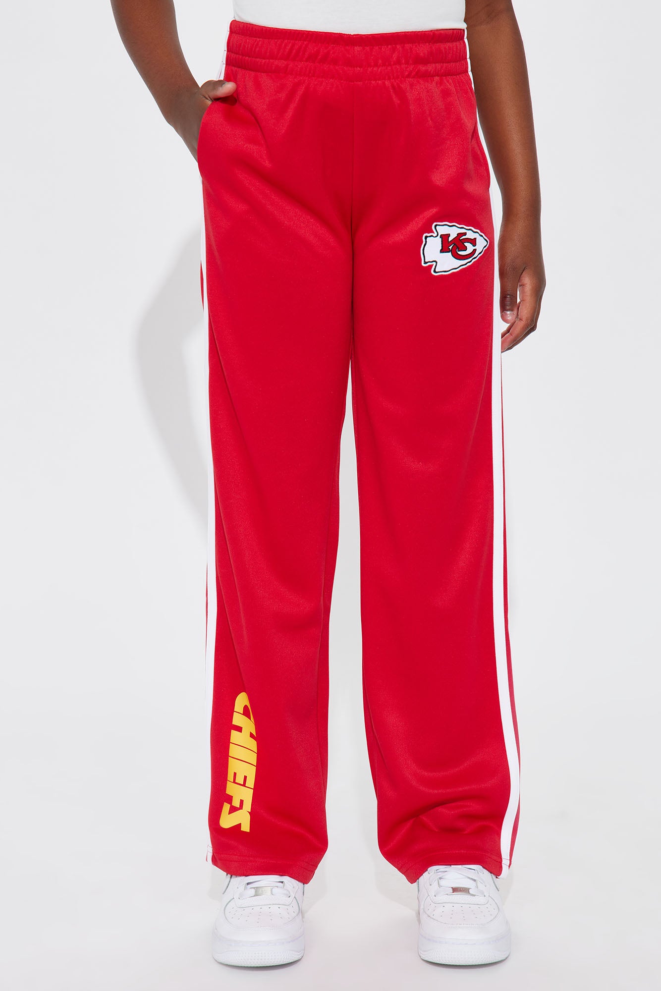 Mini Chiefs Kingdom Wide Leg Pant - Red - Image 3