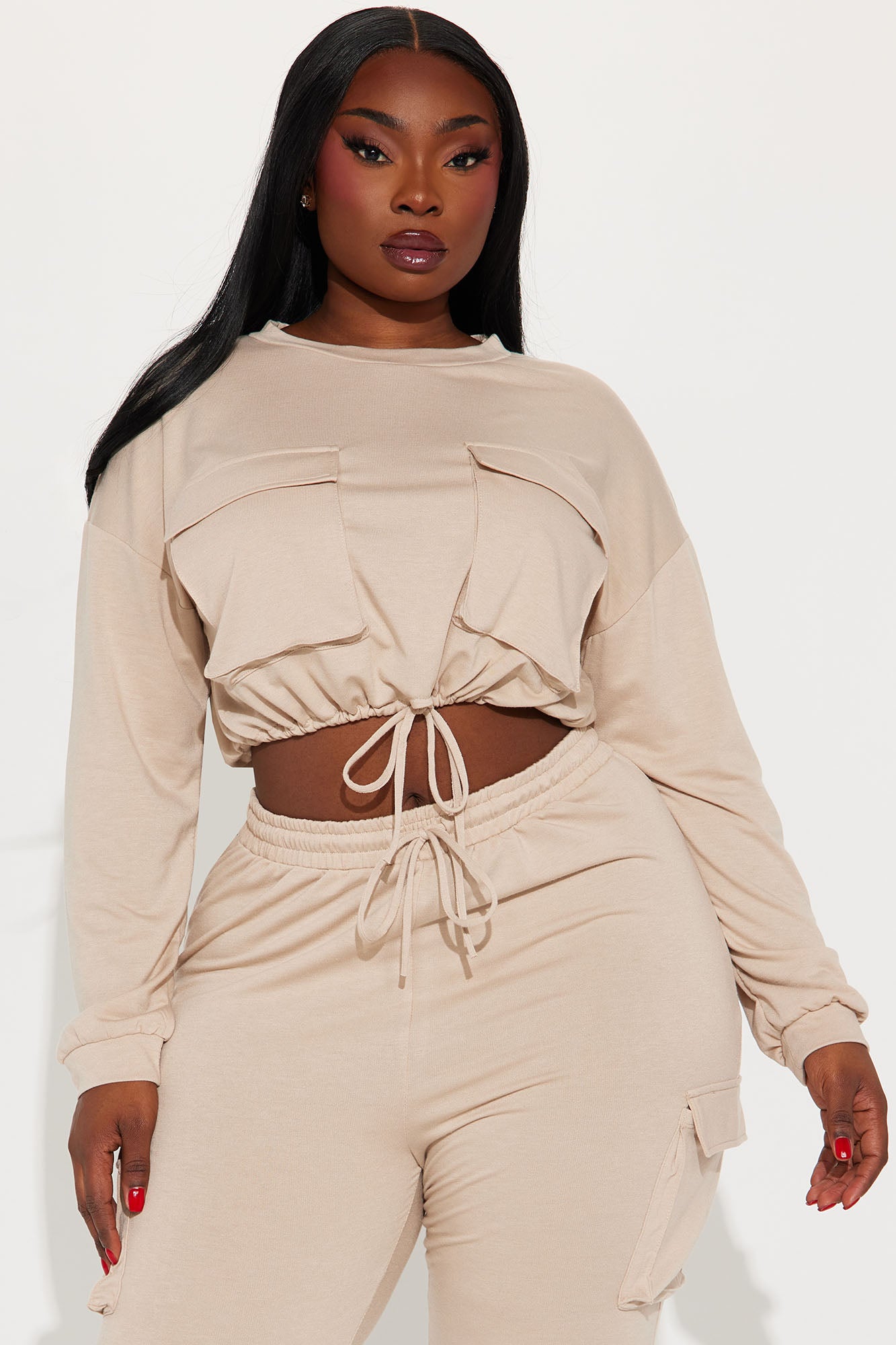 Finding Time Jogger Set  - Taupe - Image 5