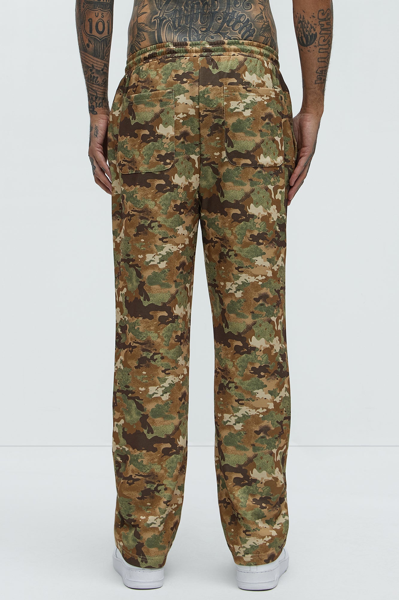 Wolves Straight Camo Sweatpants - Camouflage - Image 5