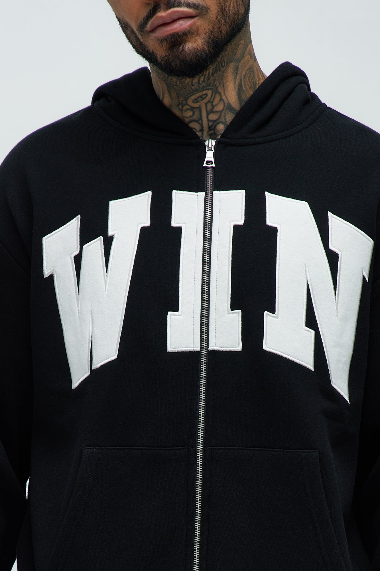 Tyson Winning Patched Zip Hoodie - Black - Image 4