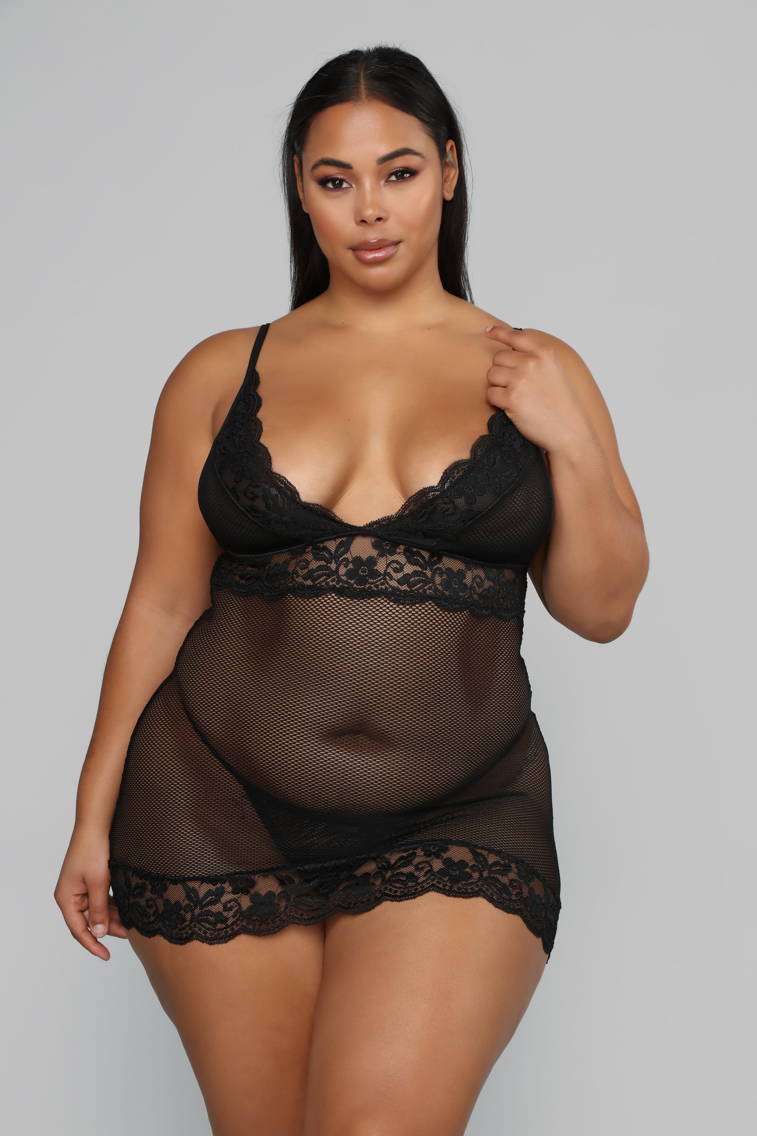 Can't Let You Go Chemise - Black - Image 5