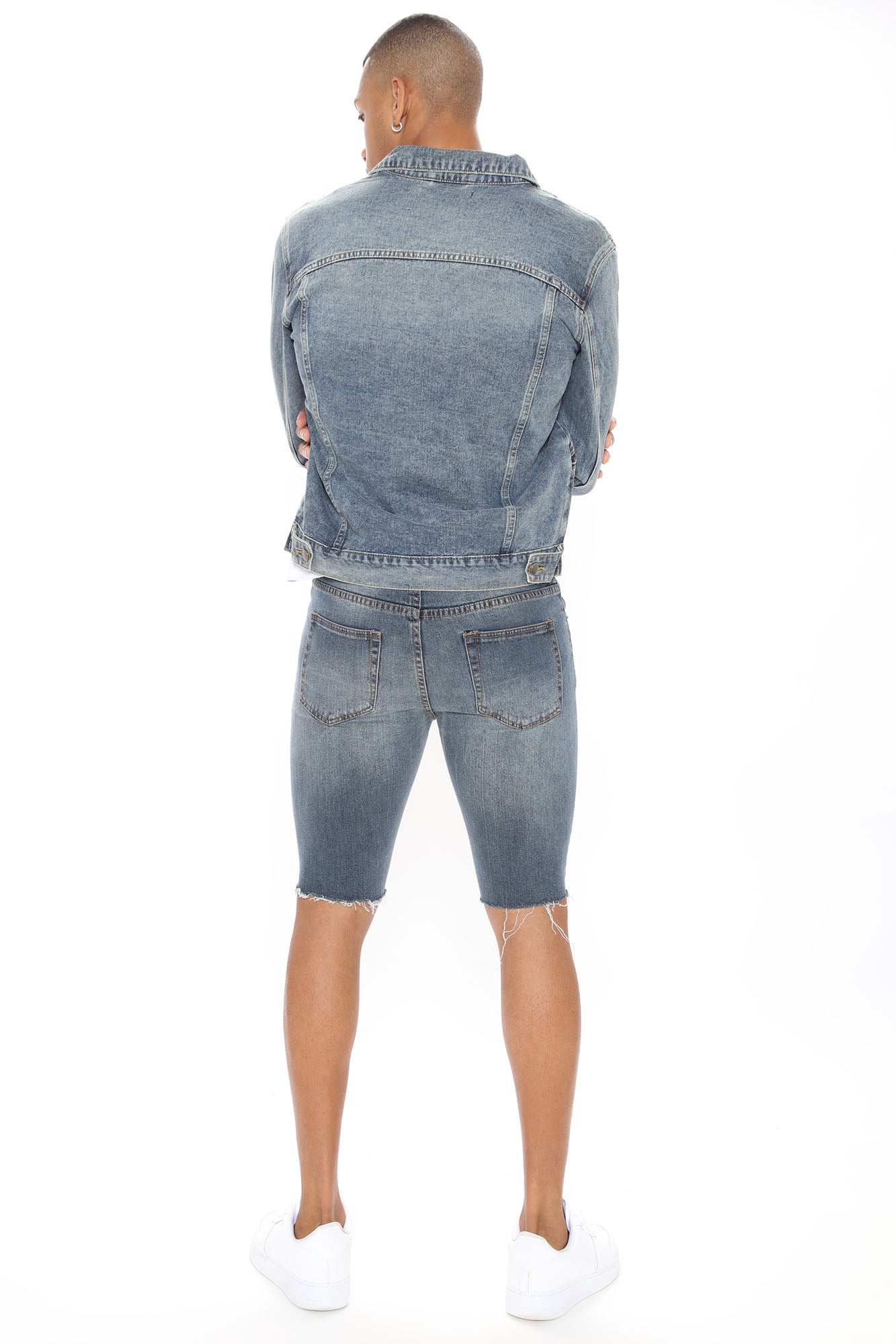 Earl Denim Shorts - Dark Wash - Image 6