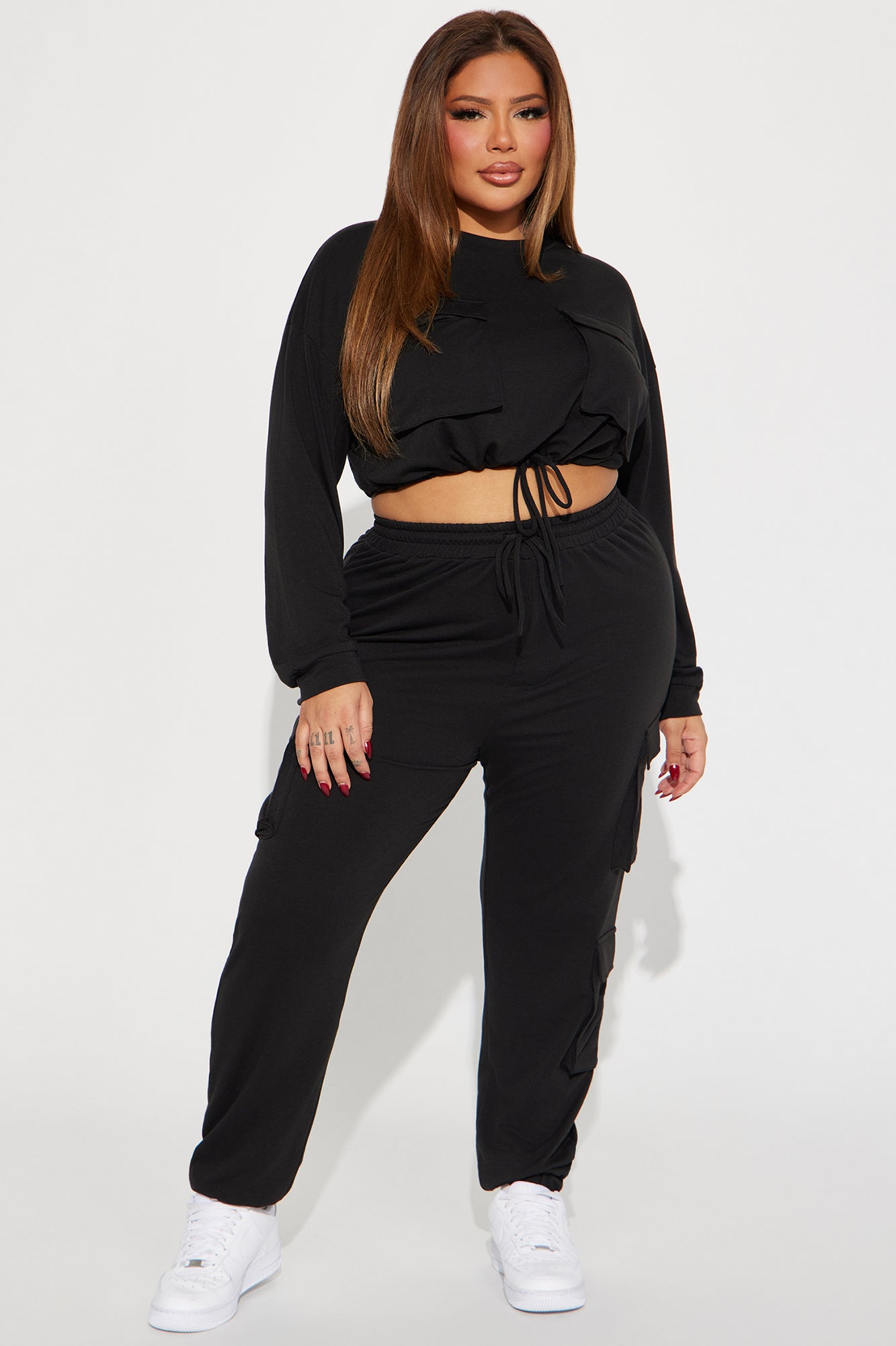 Finding Time Jogger Set  - Black - Image 4