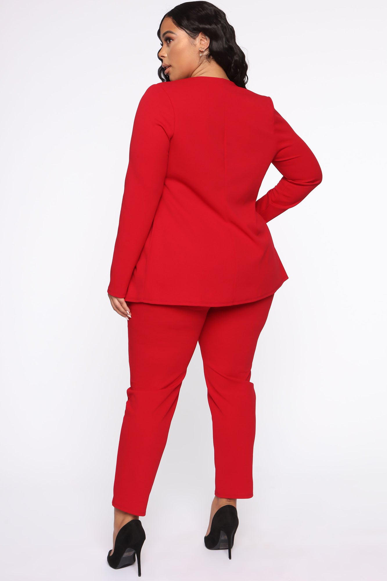 Payin' It Forward Blazer Set - Red - Image 14