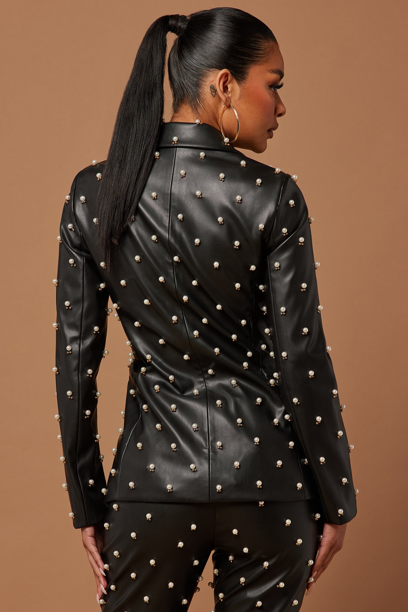 Claire Embellished Blazer - Black - Image 4
