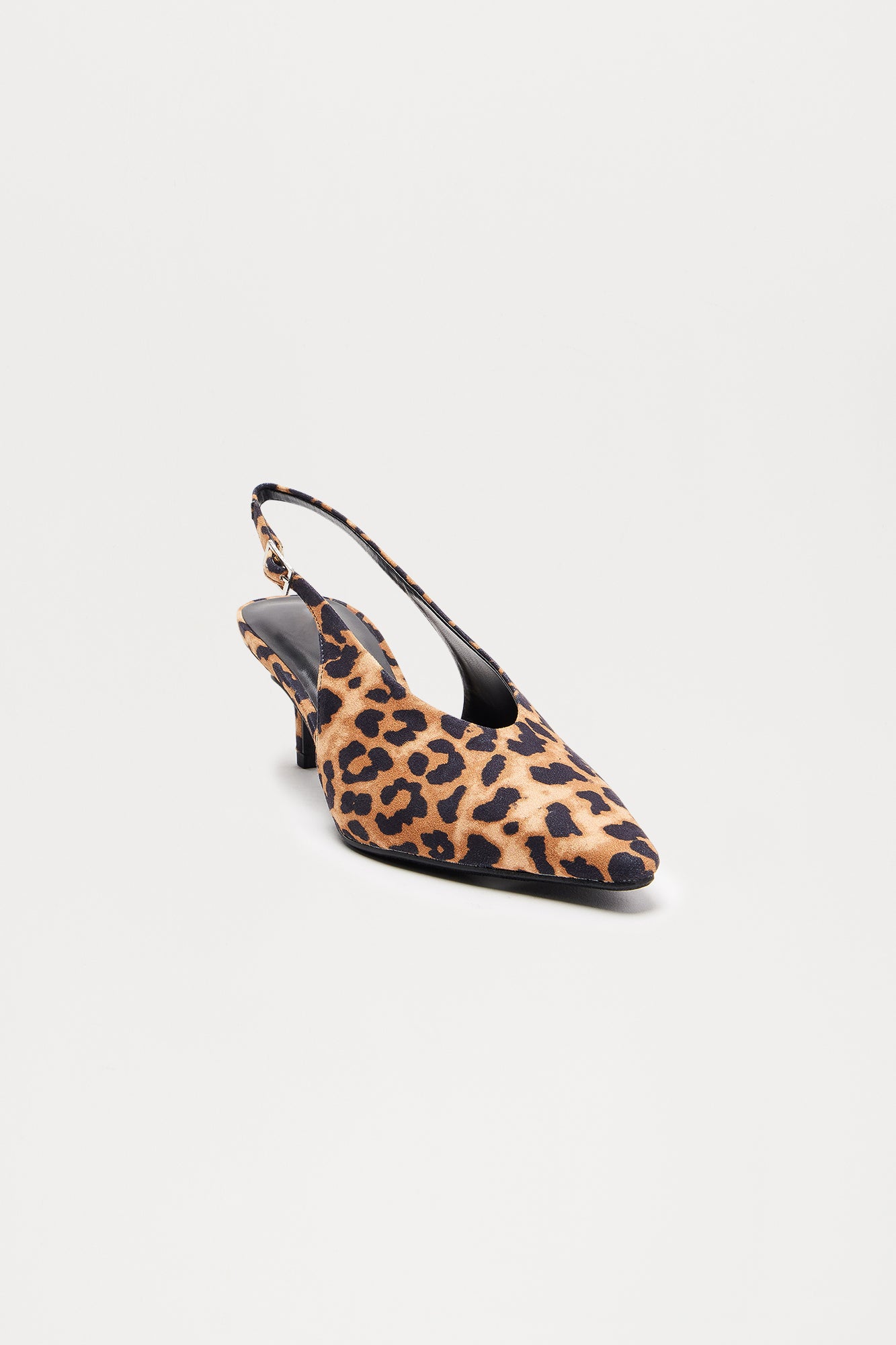 Azuka Slingback Mid Heels Pumps - Leopard - Image 3