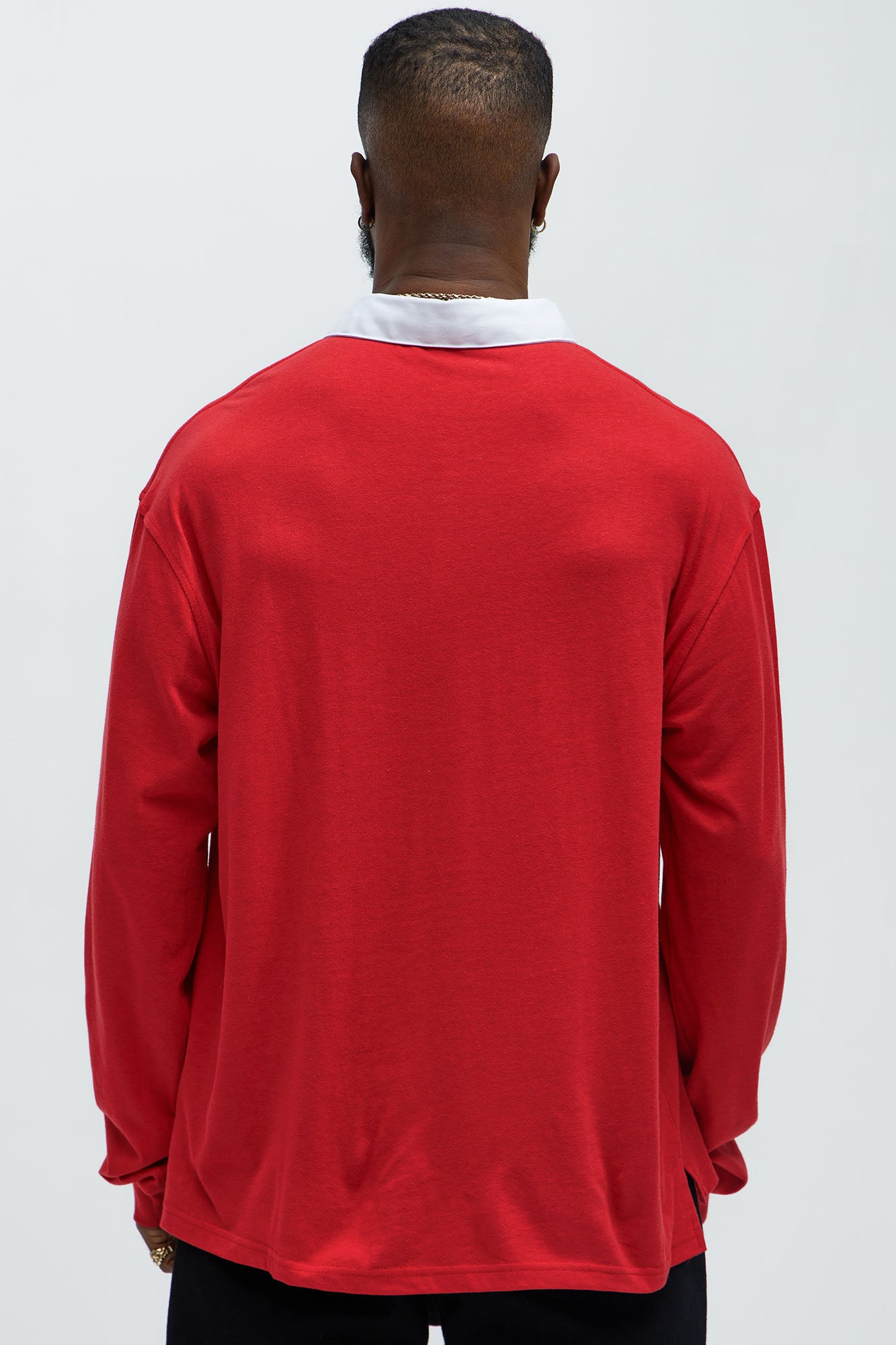 Bulls Flanker Long Sleeve Polo - Red - Image 3