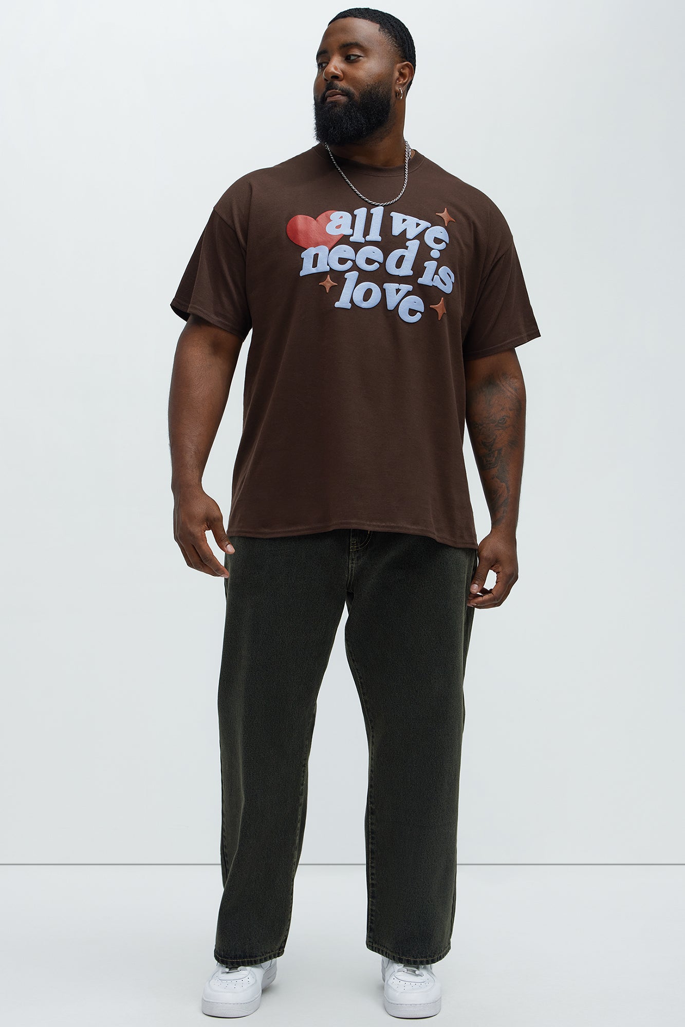 All We Need Is Love Short Sleeve Tee - Chocolate - Image 5
