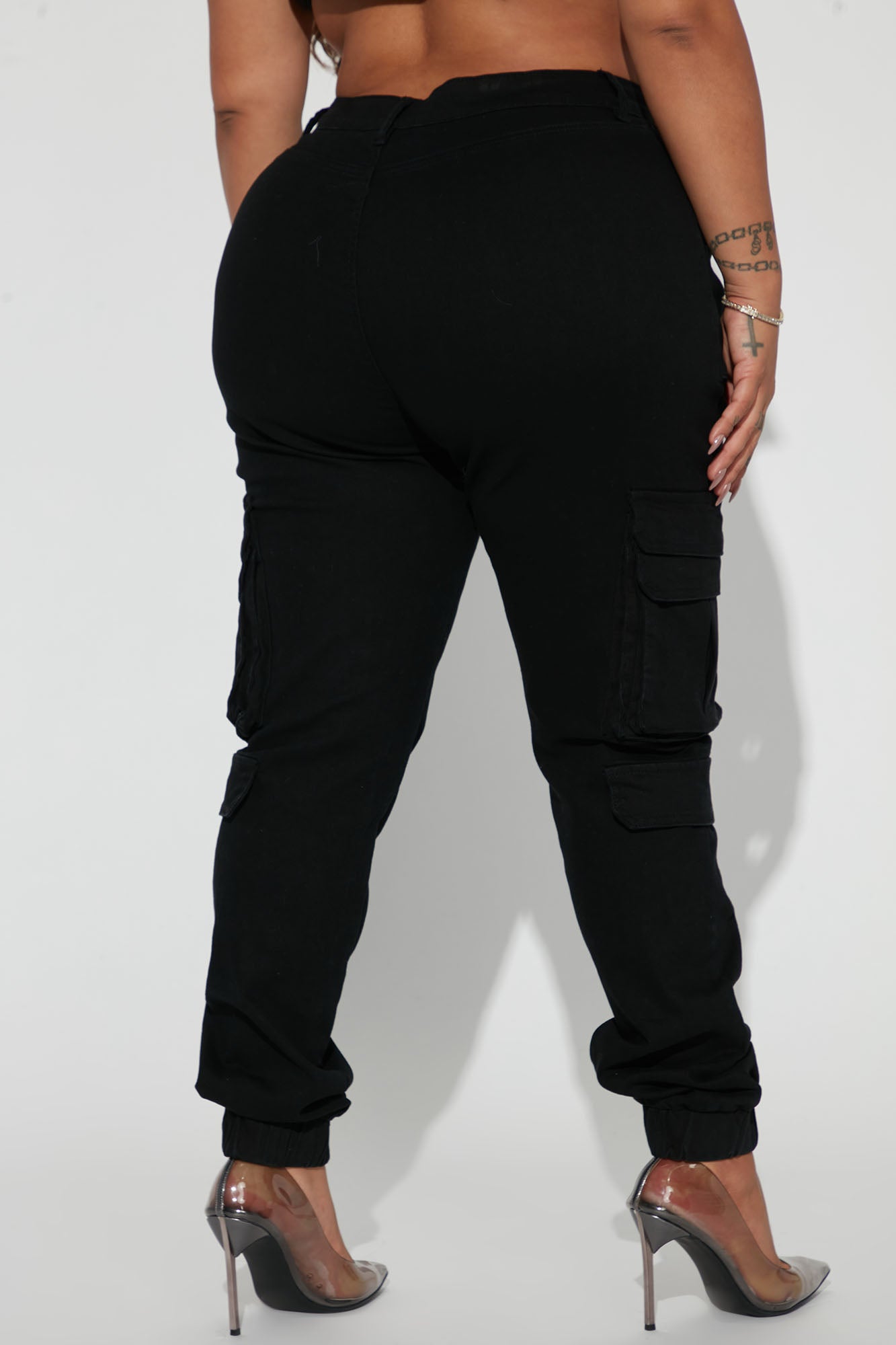Good Vibes Cargo Jogger - Black - Image 7