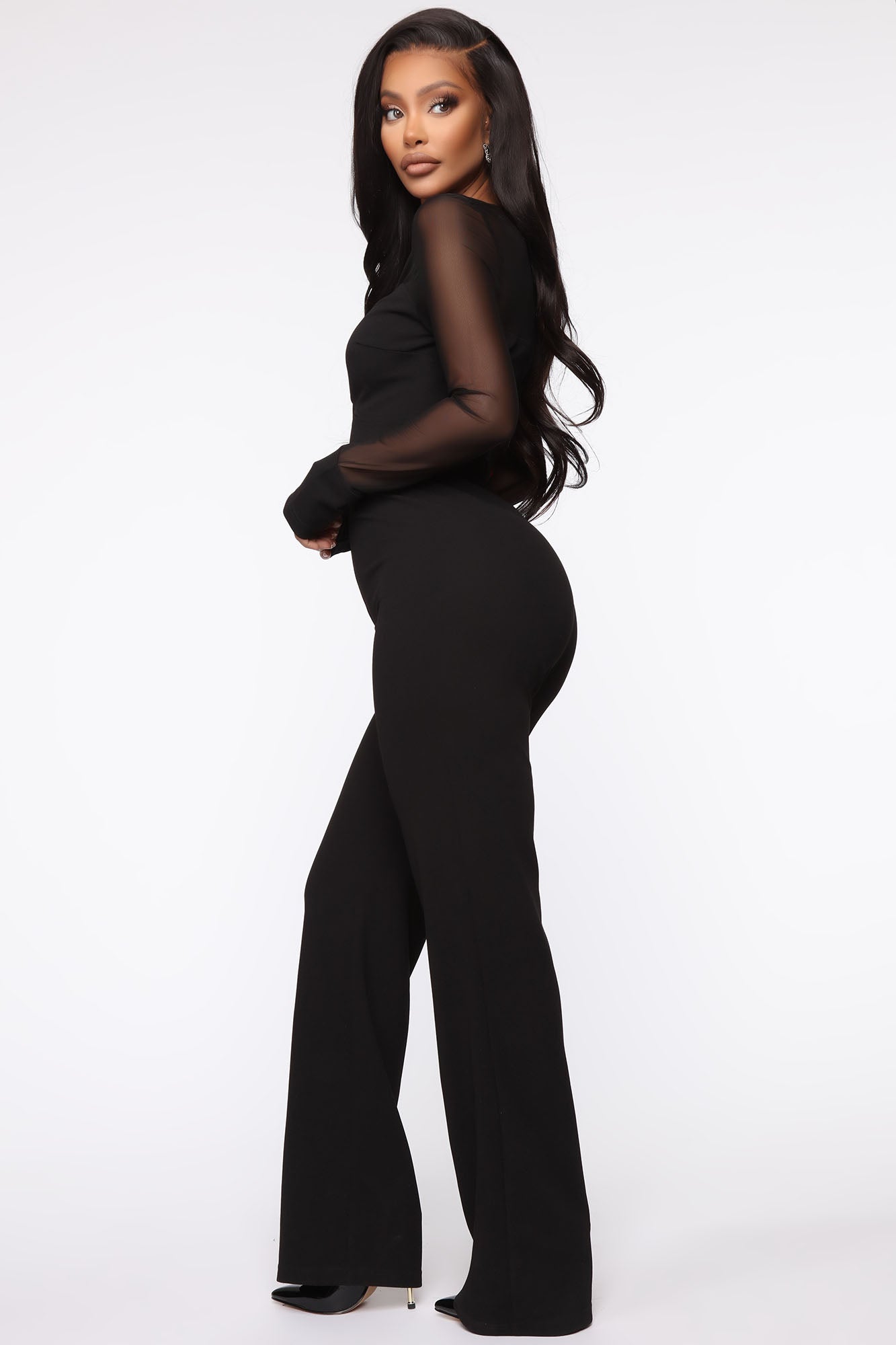 Mesh Baby Jumpsuit - Black - Image 5
