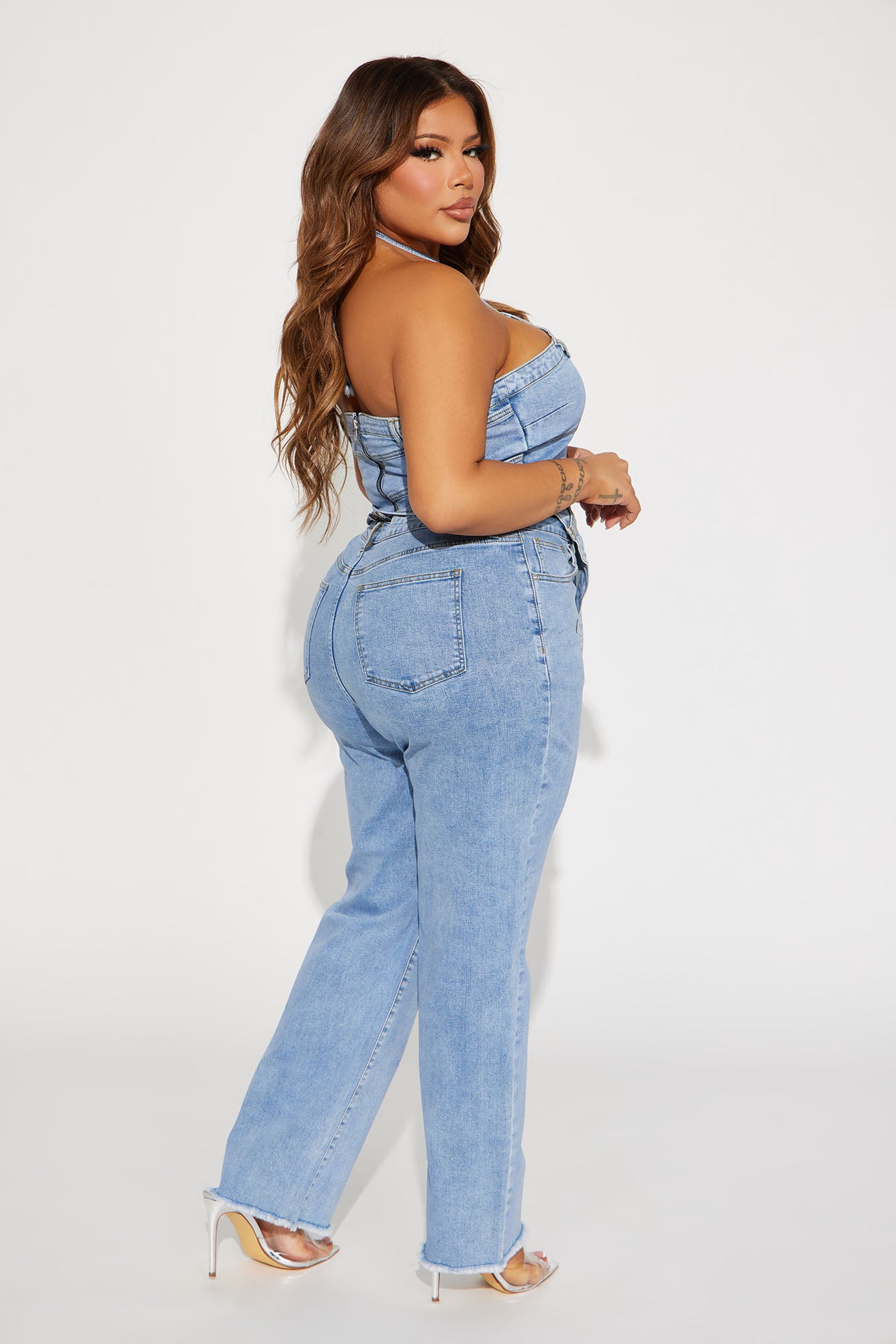Next Level Denim Pant Set - Light Wash - Image 7