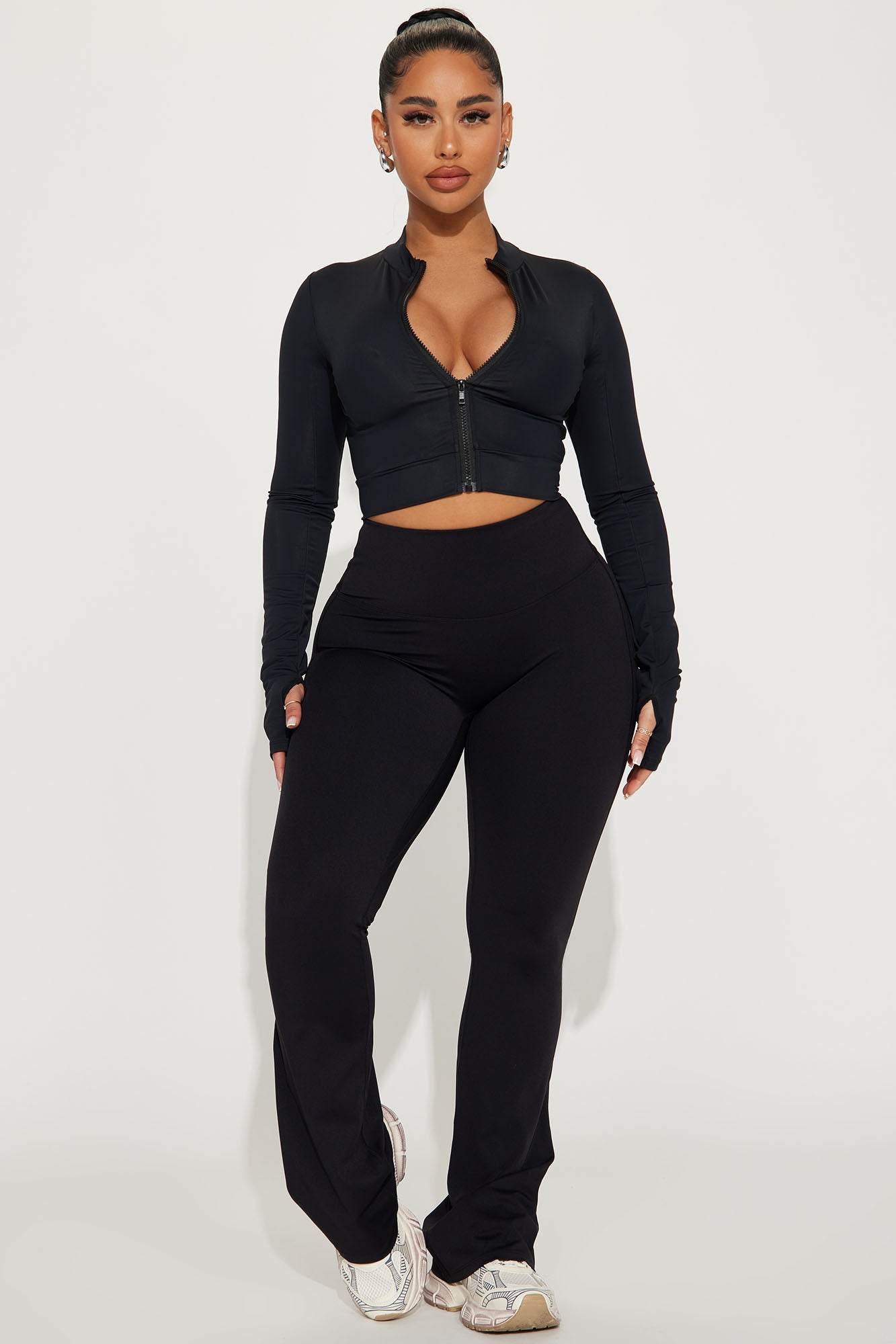 Nyma Ruched Yoga Pant - Black - Image 3