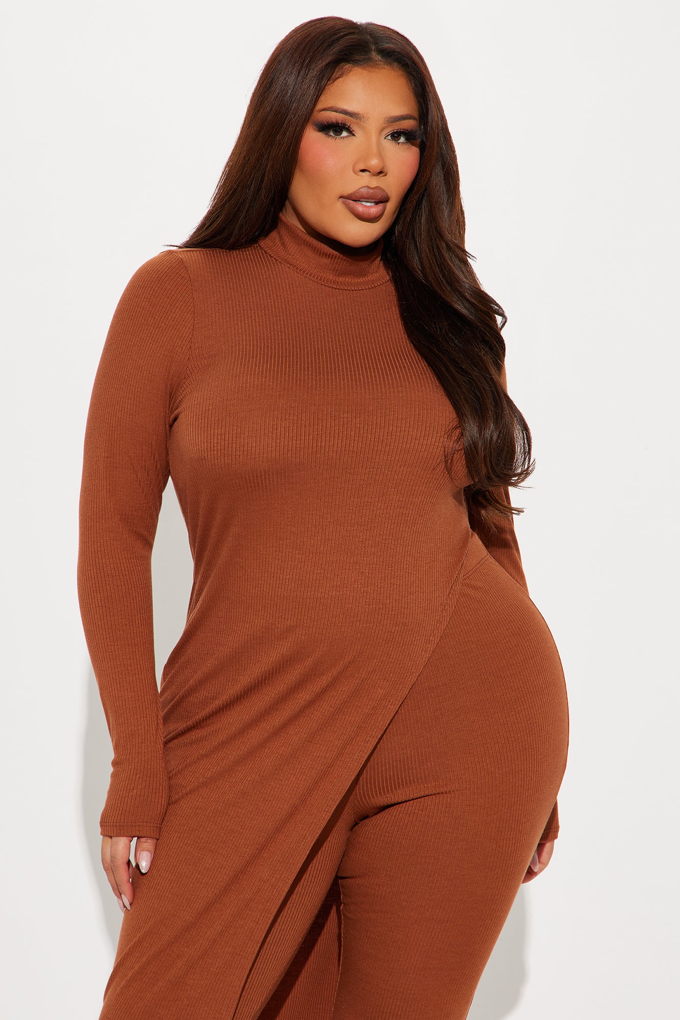 Watch Out For Her Legging Set - Brown - Image 5