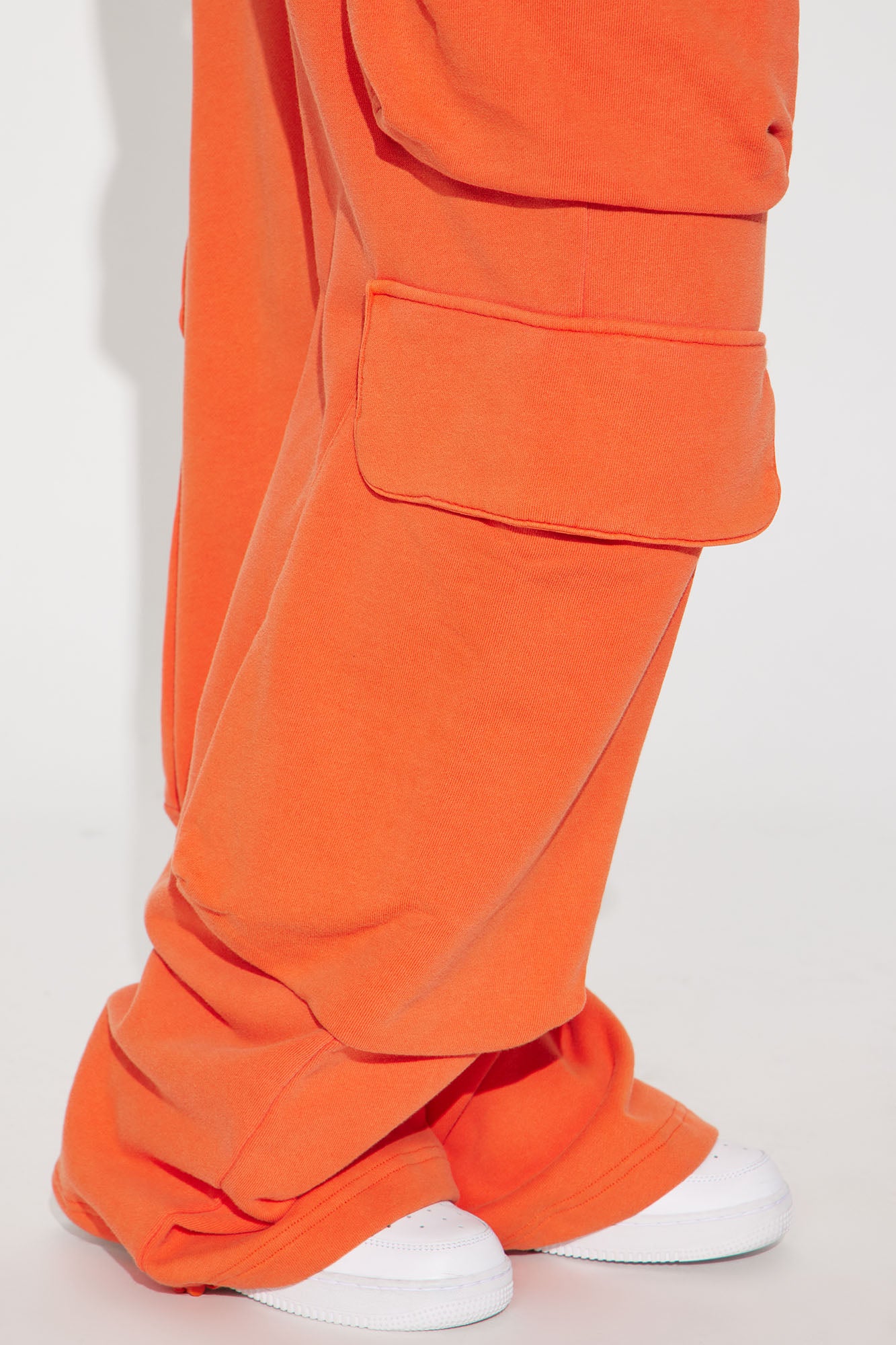 Kayla Cargo Sweatpants - Orange - Image 3