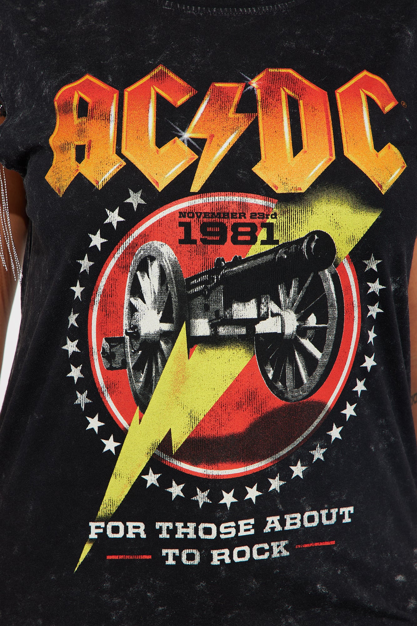 ACDC Fringe Graphic Tee - Black - Image 3