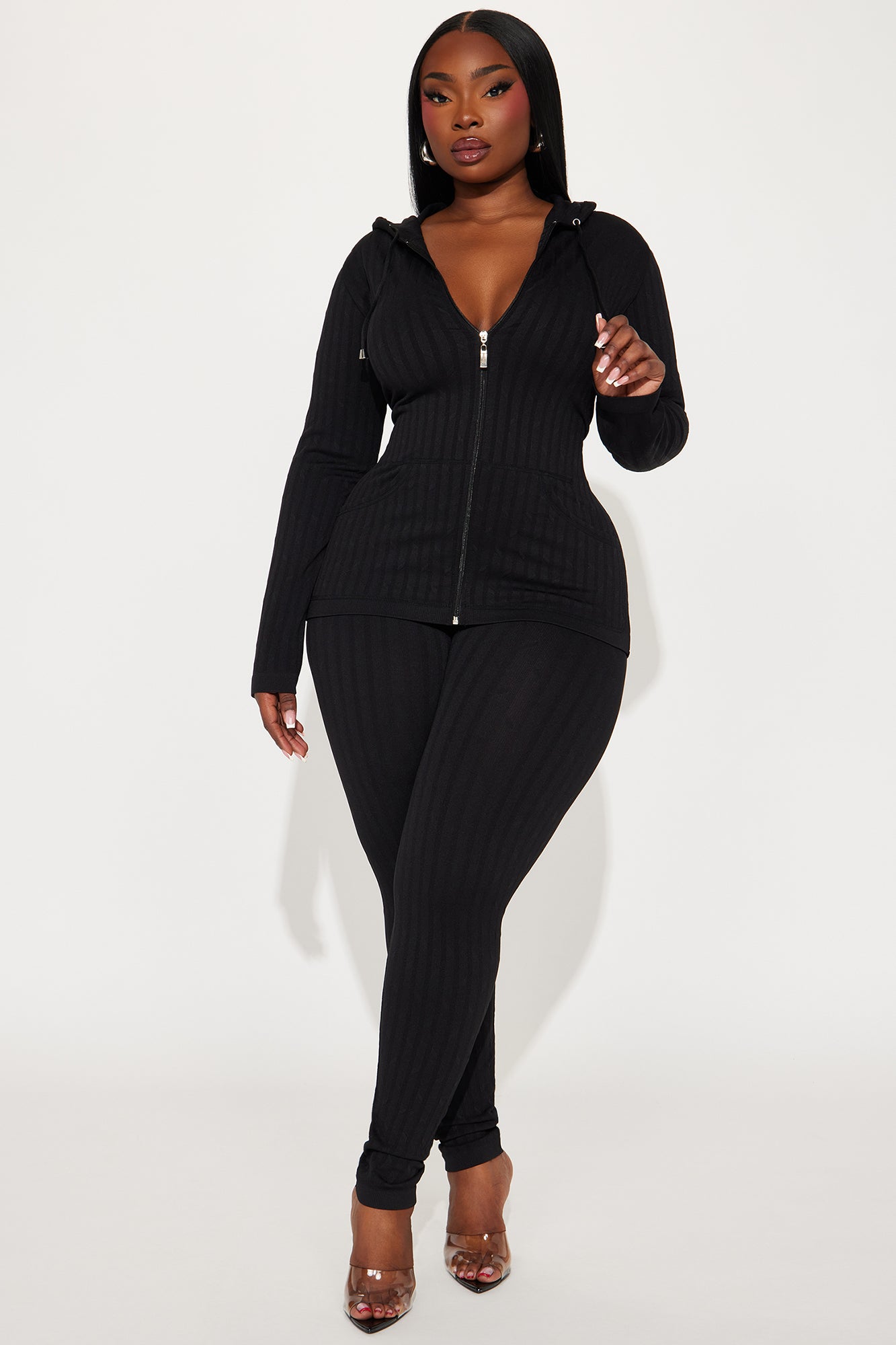 Believe It Seamless Legging Set - Black - Image 3