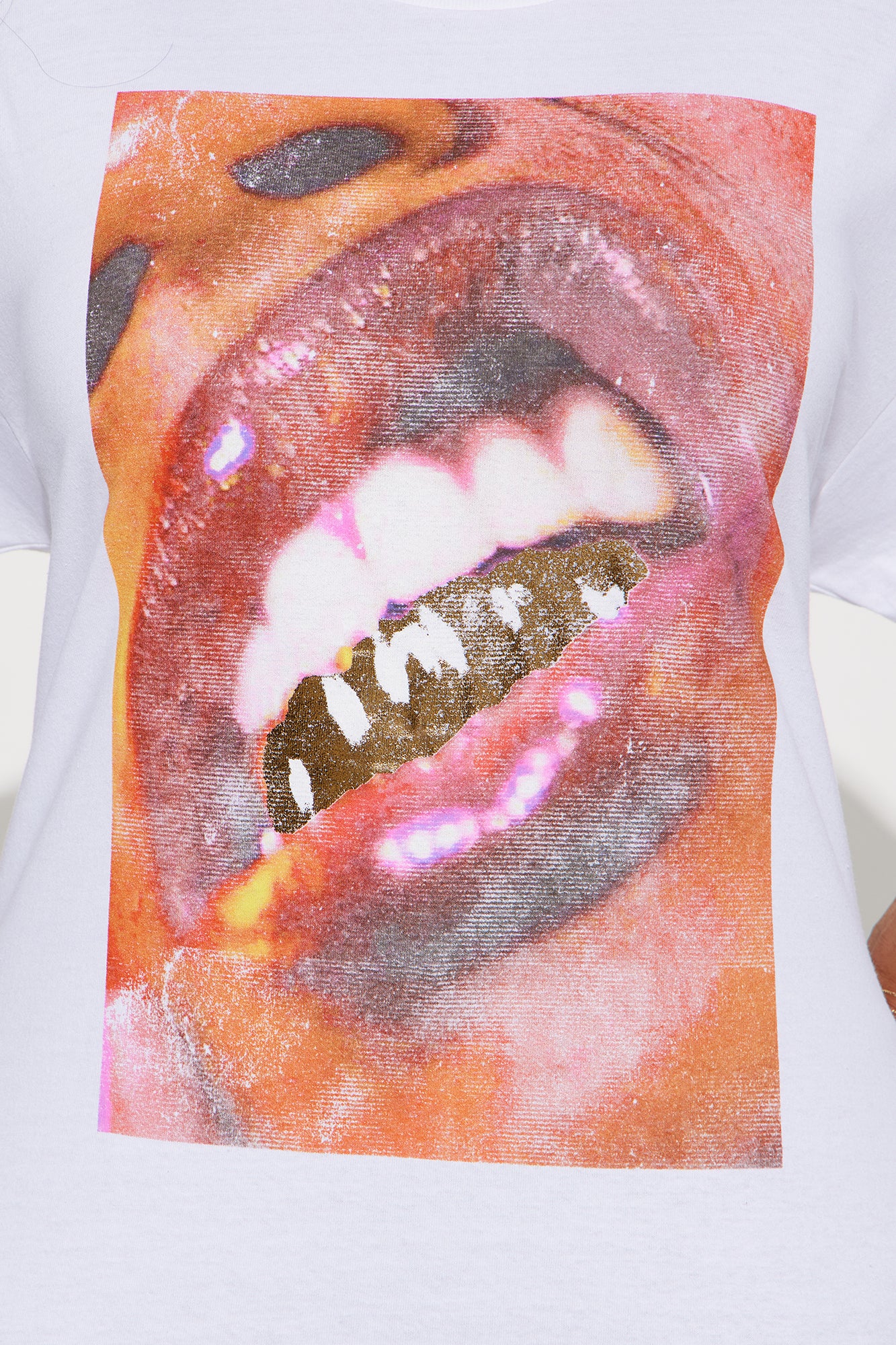 Gold Grill Glossy Tee - White - Image 6