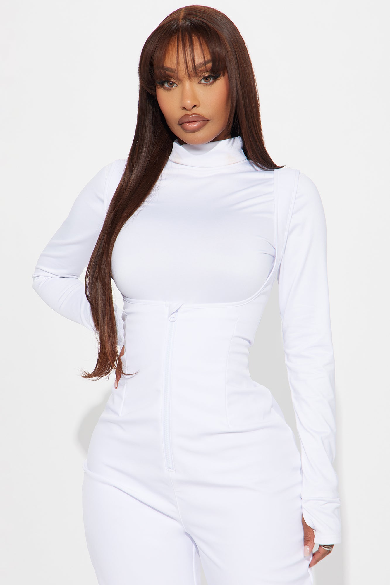 Out Cold Ski Jumpsuit - White - Image 3