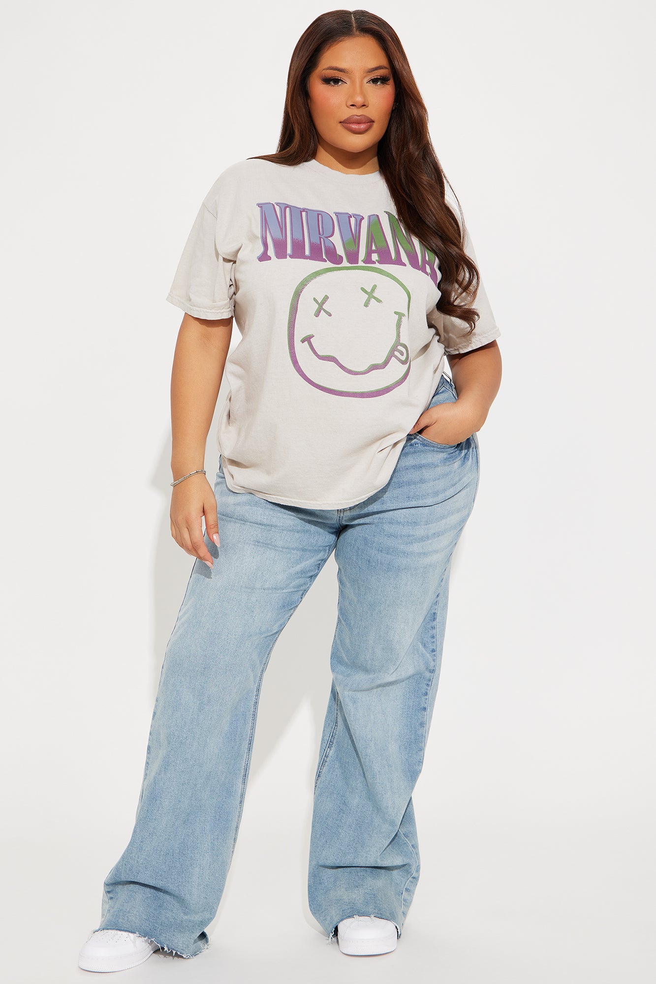 Nirvana Graphic Tee - Taupe/combo - Image 5