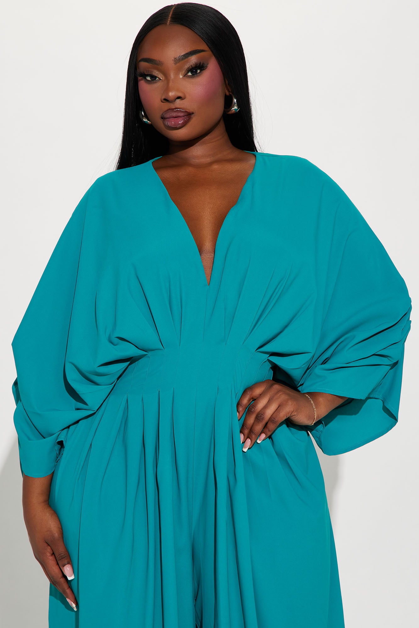 Shout It Out Jumpsuit - Teal - Image 5