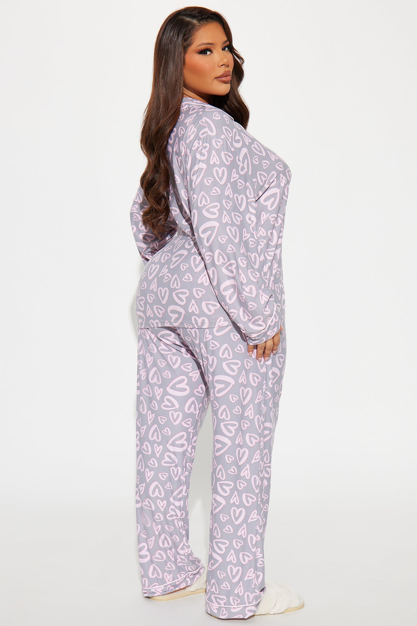 Be My Love PJ Pant Set - Grey/combo - Image 6