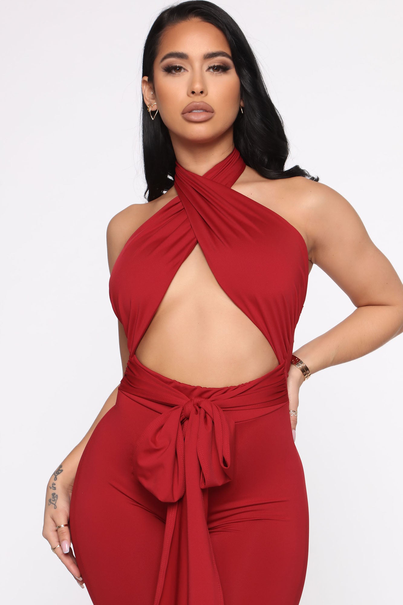 Bad Intentions Jumpsuit - Red - Image 3