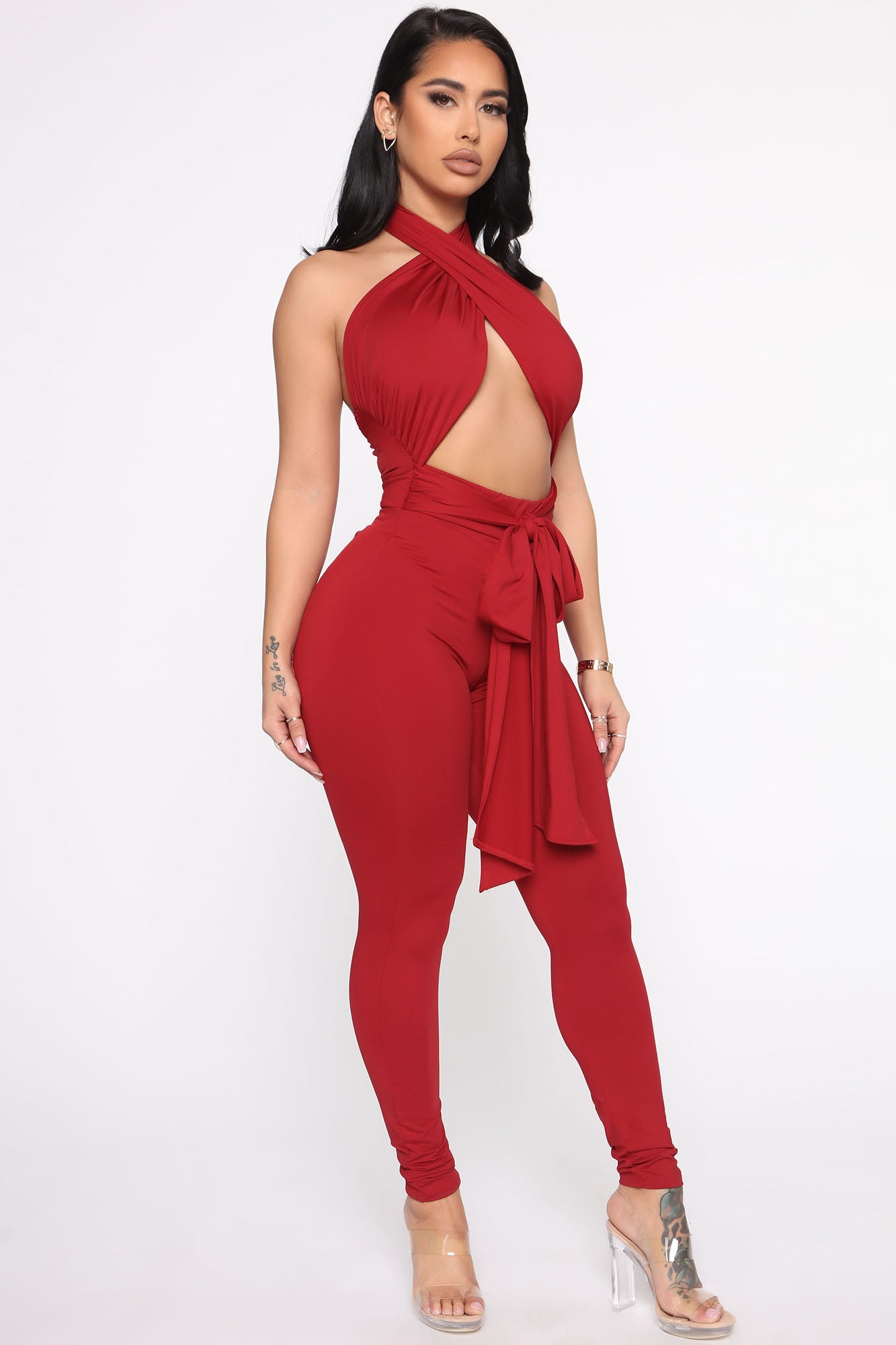Bad Intentions Jumpsuit - Red - Image 4