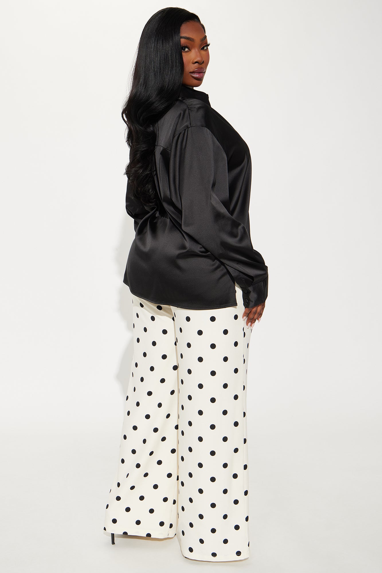 Another Workday Satin Shirt - Black - Image 6
