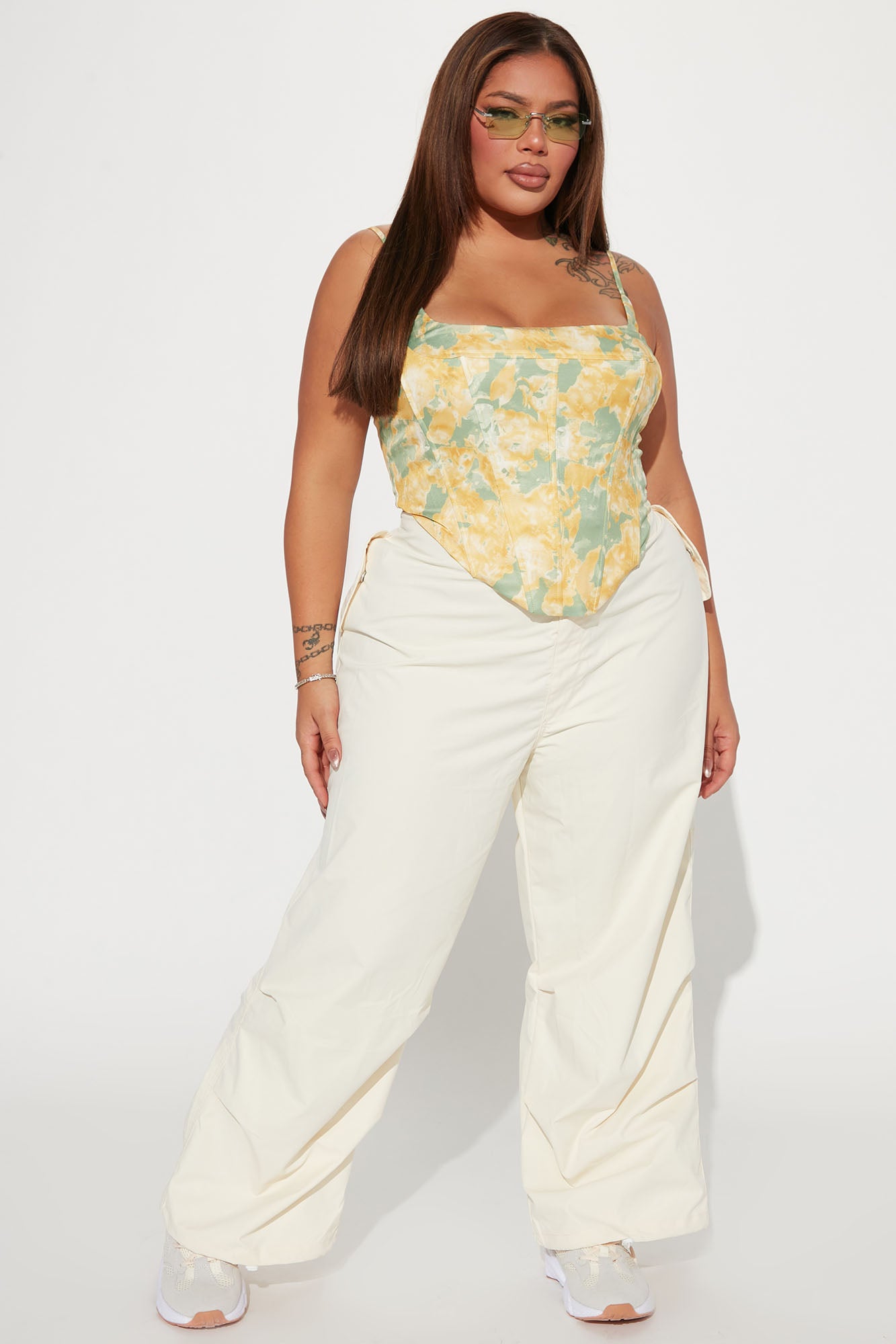 Bring Me Flowers Corset Top - Yellow/combo - Image 5
