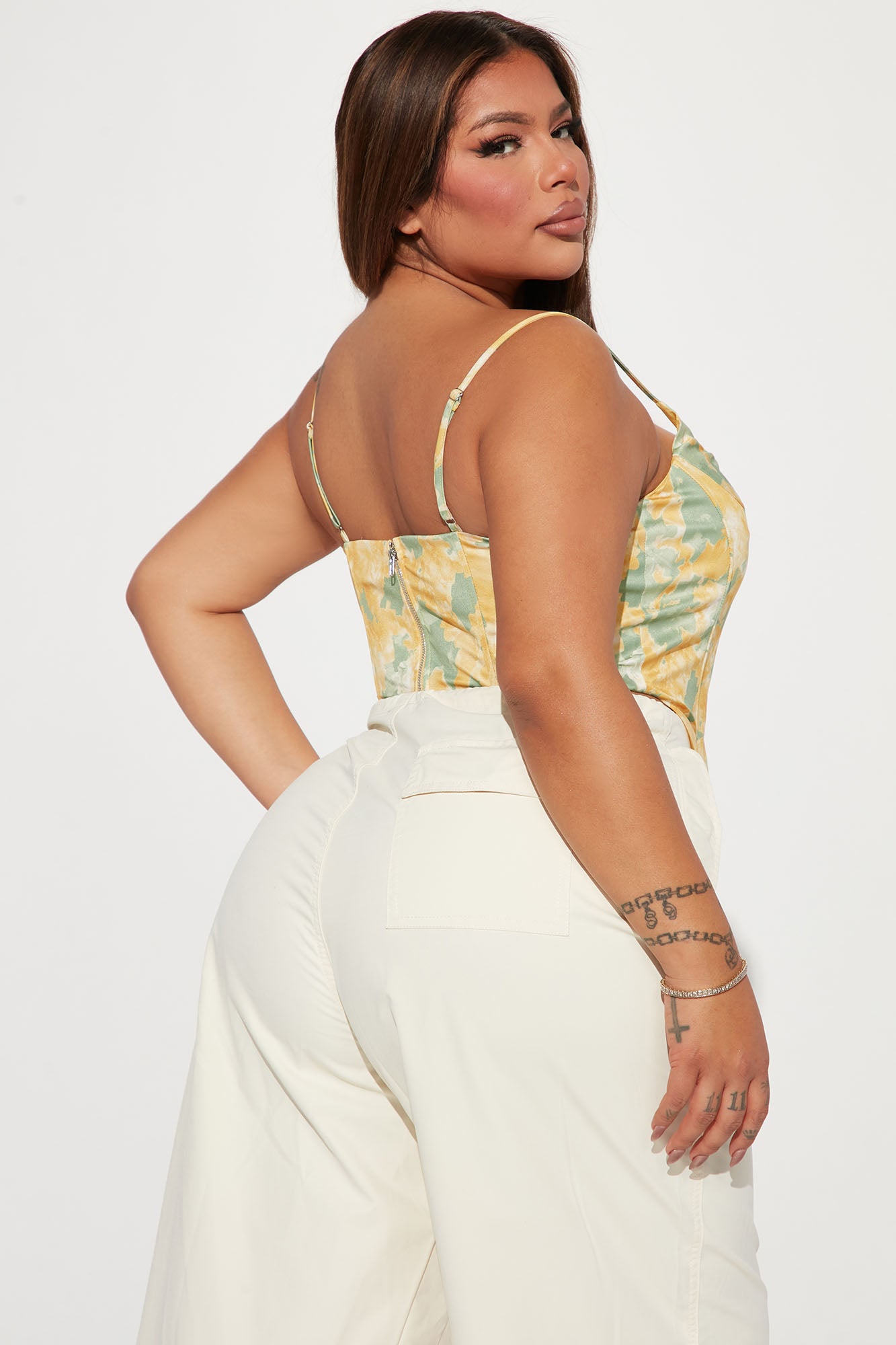 Bring Me Flowers Corset Top - Yellow/combo - Image 6