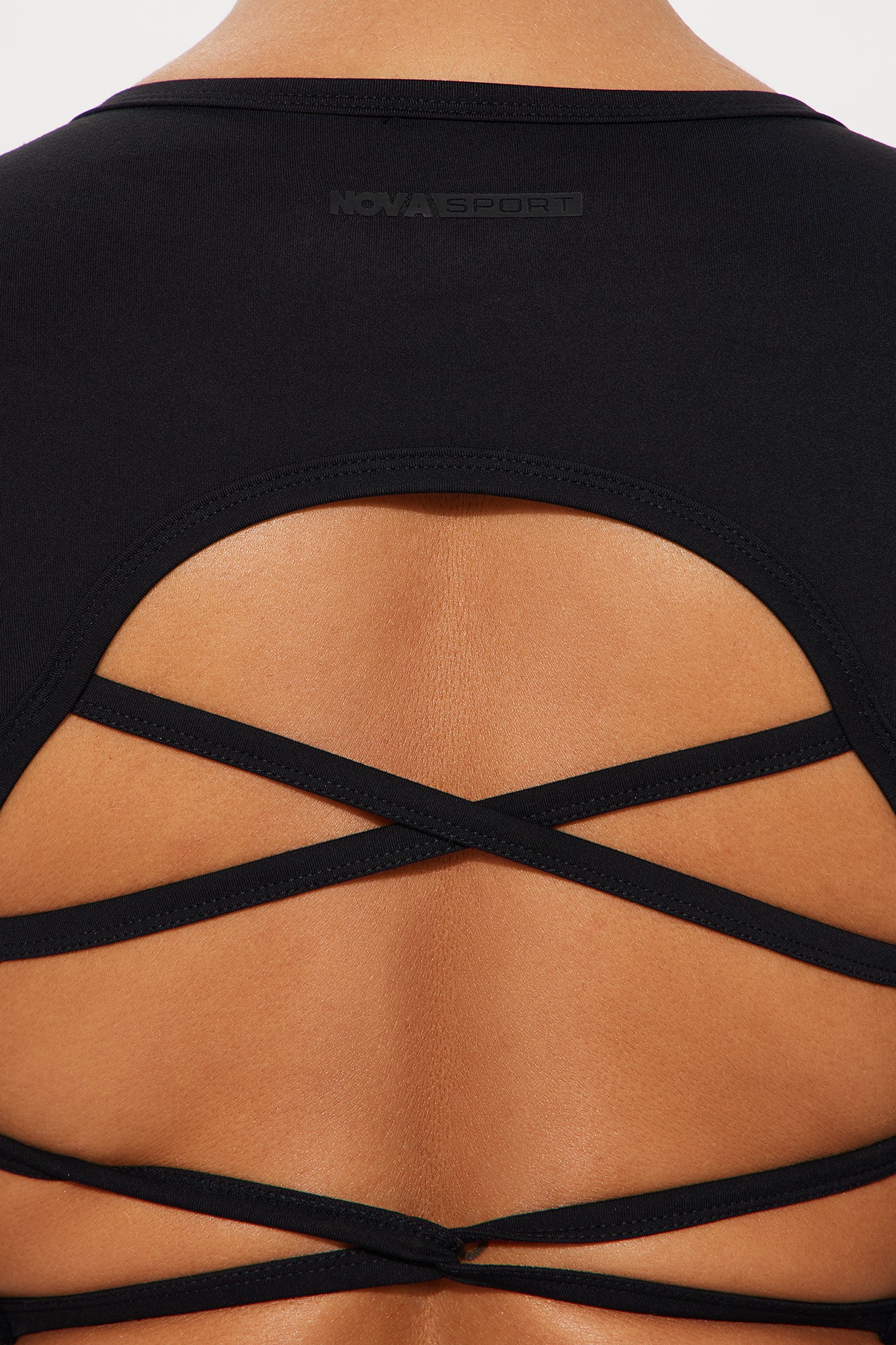 Across Your Core Super Soft Active Top - Black - Image 3