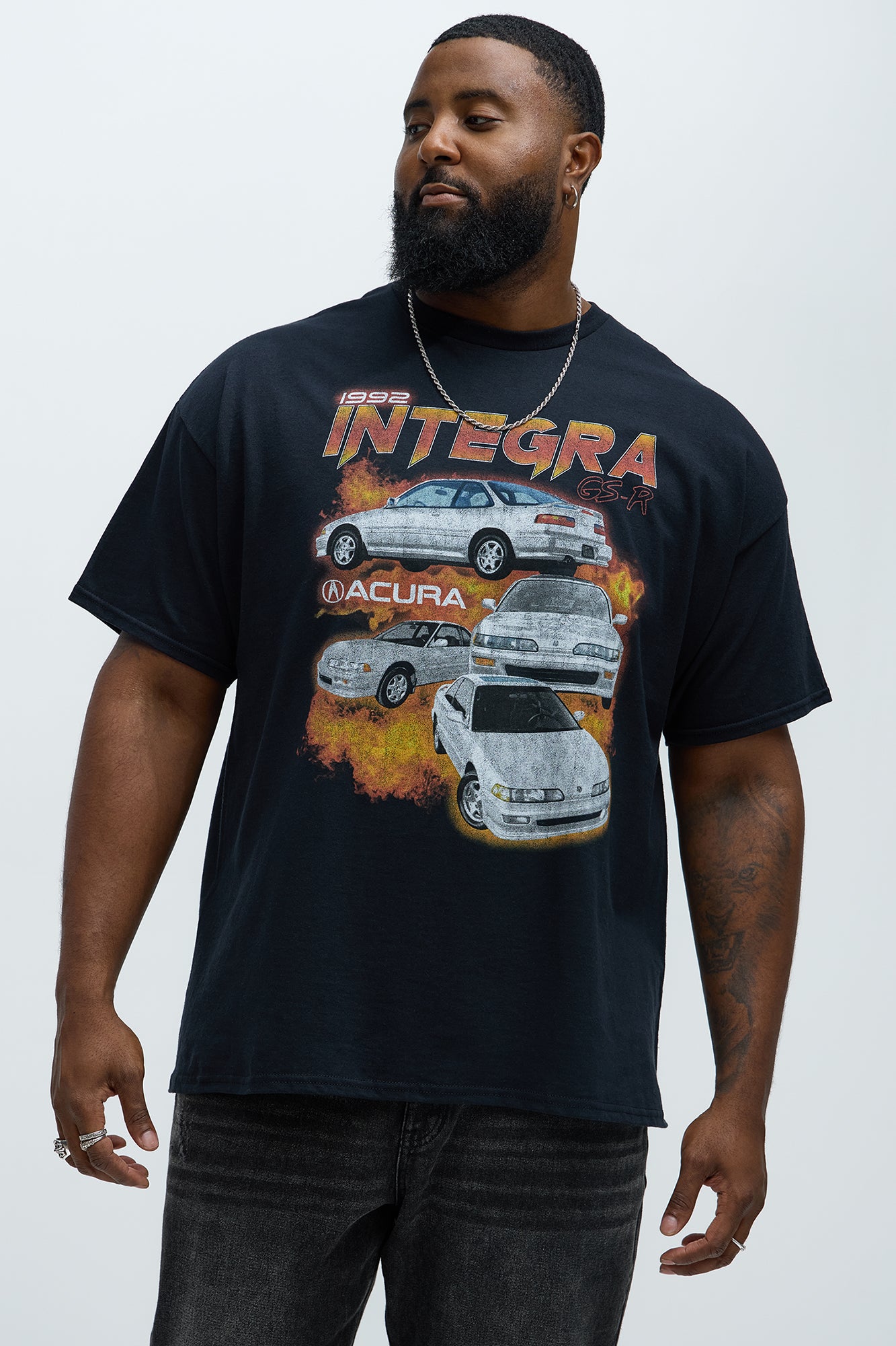 Acura Integra 1992 Short Sleeve Tee - Black - Image 4