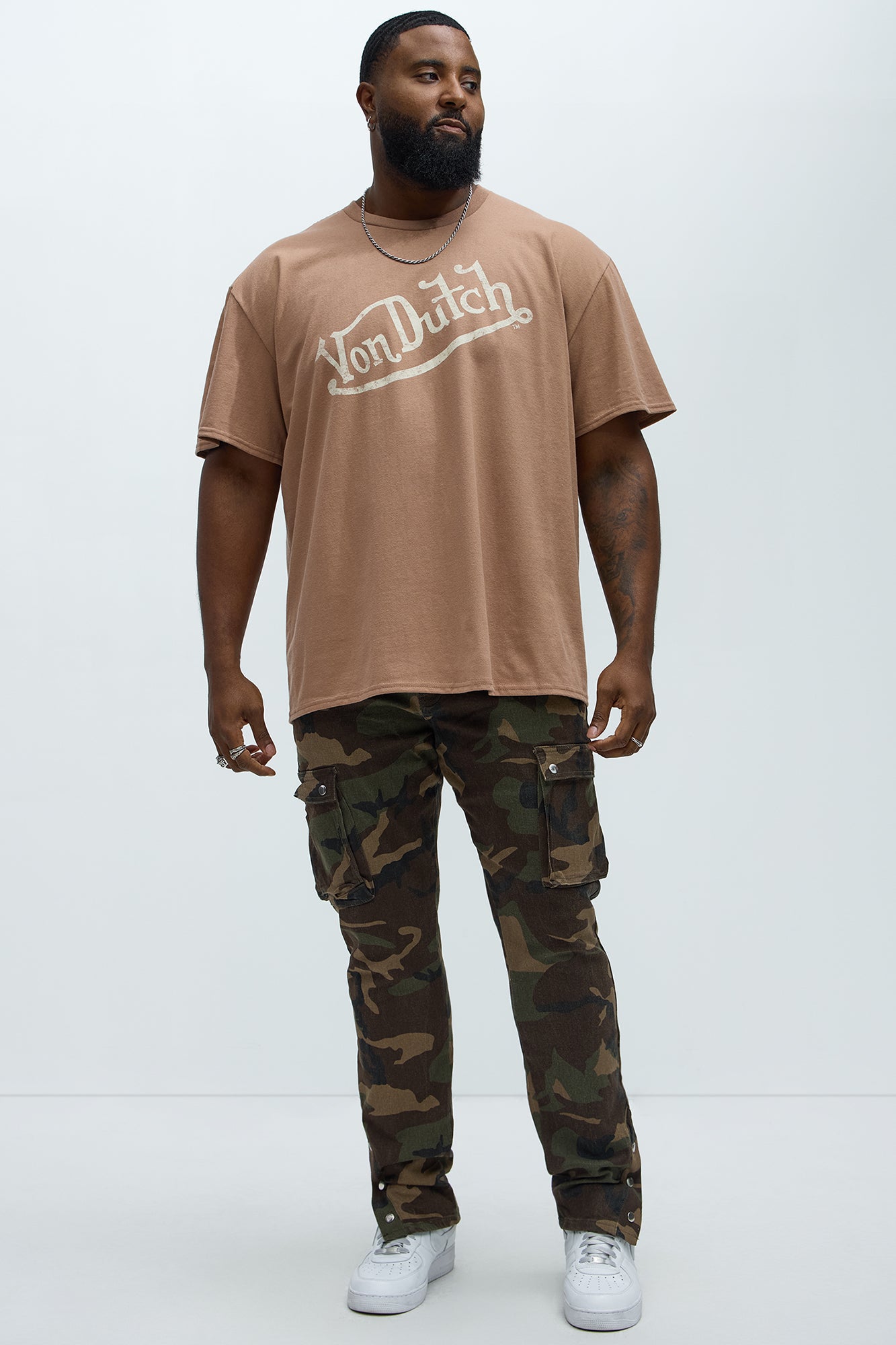 Von Dutch Vintage Short Sleeve Tee - Brown - Image 5