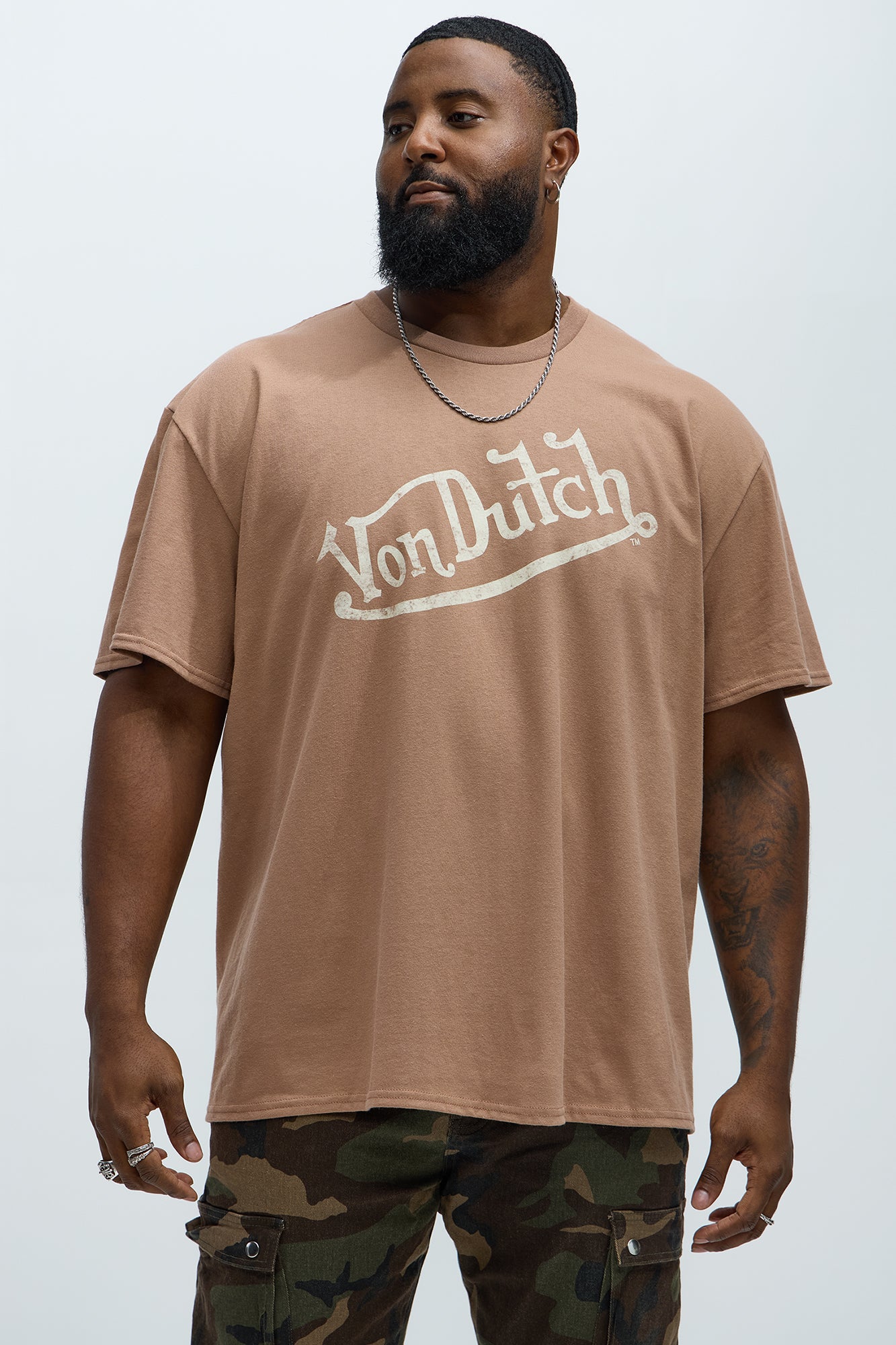 Von Dutch Vintage Short Sleeve Tee - Brown - Image 4