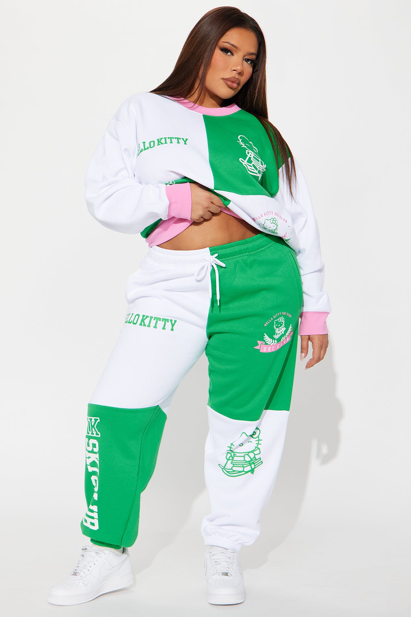 Hello Kitty Ski Club Colorblock Joggers - White/combo - Image 4