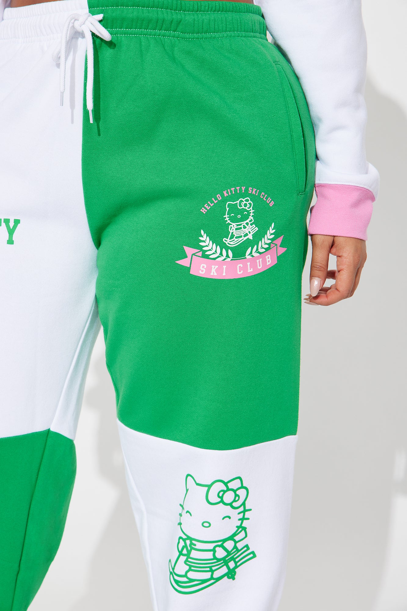 Hello Kitty Ski Club Colorblock Joggers - White/combo - Image 7