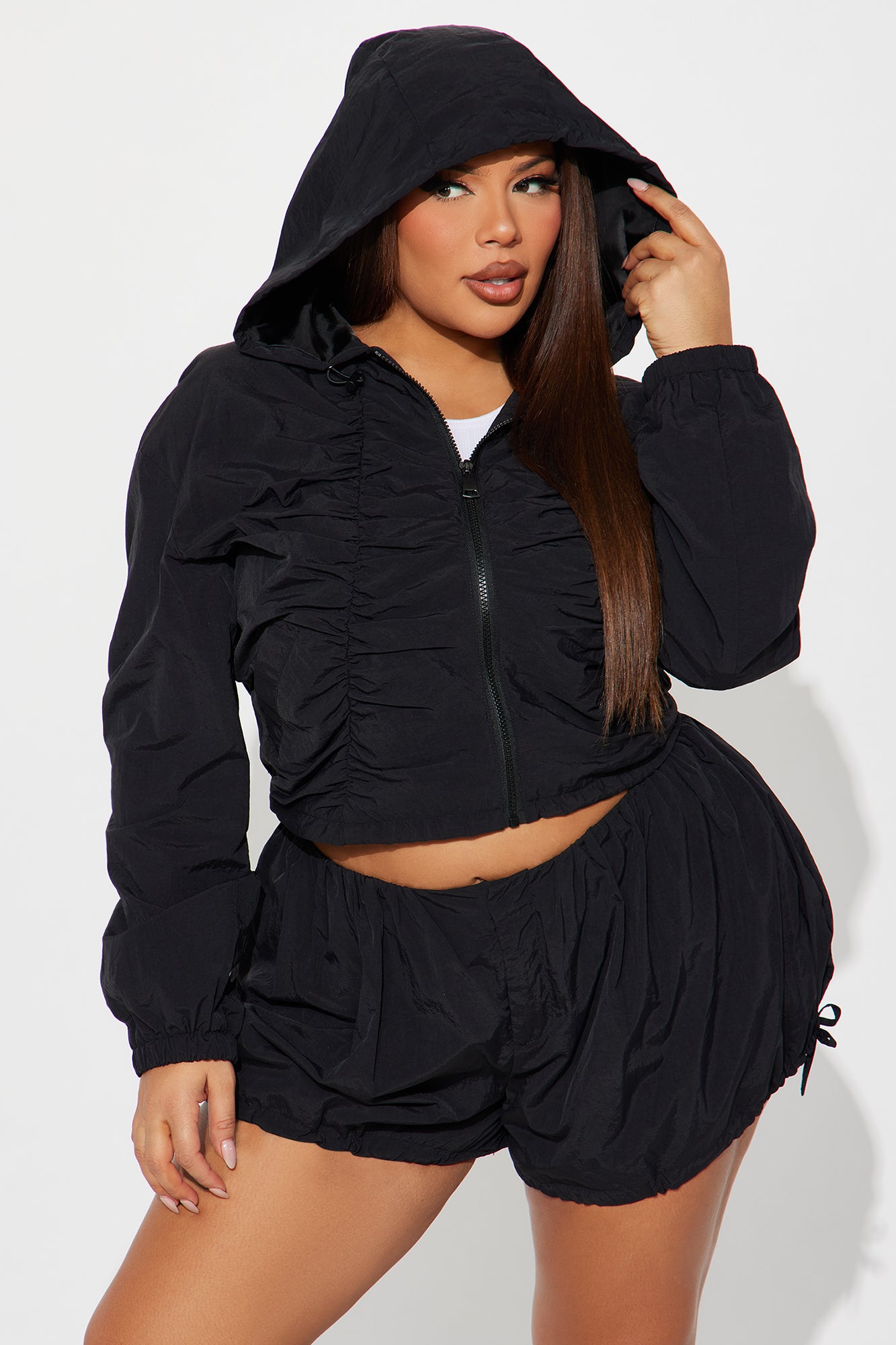Sweet Like Honey Windbreaker Jacket - Black - Image 8