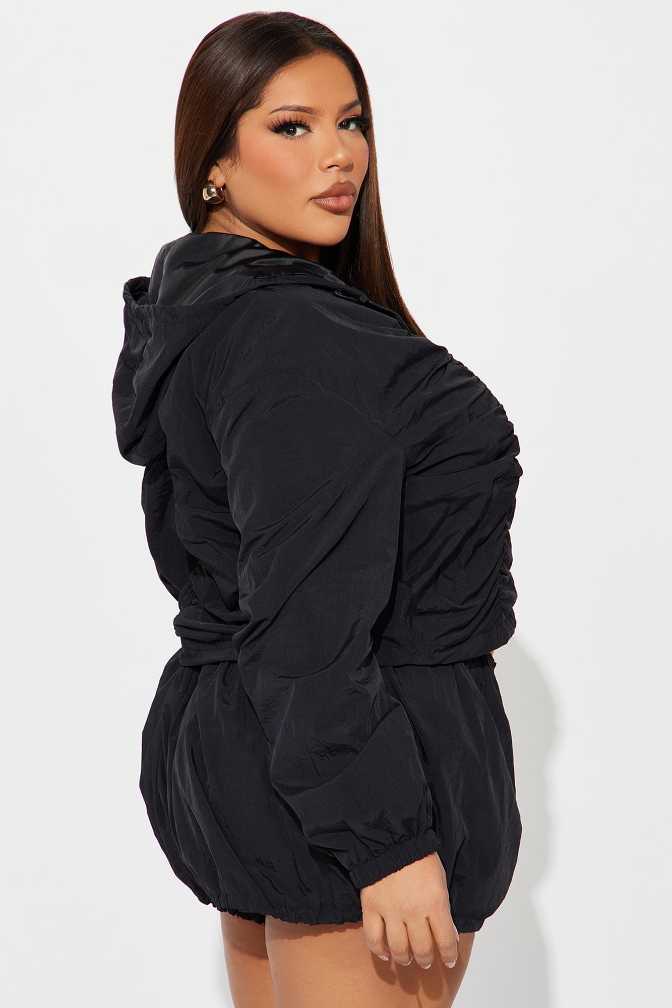 Sweet Like Honey Windbreaker Jacket - Black - Image 9